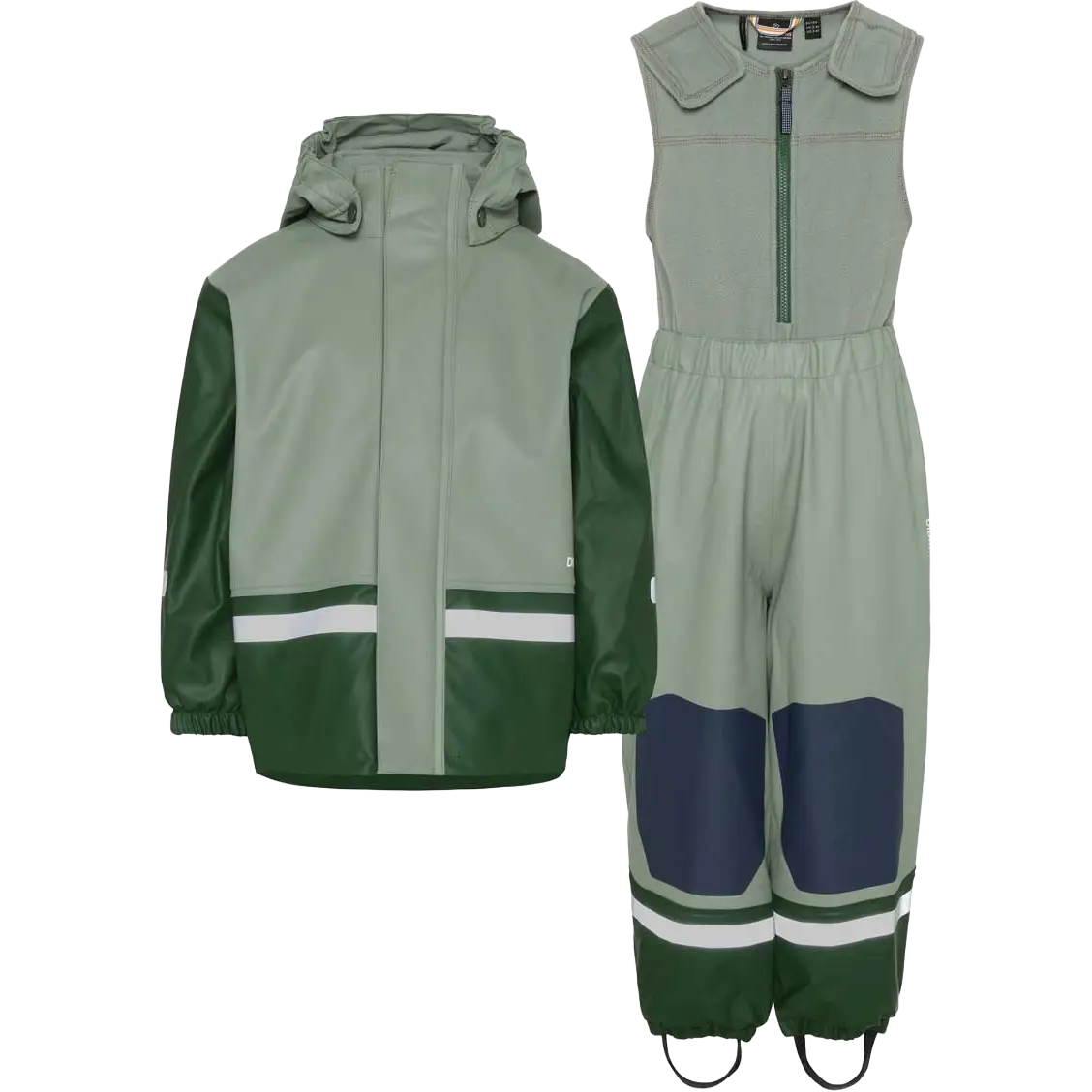 Didriksons Boardman Kids Set 12 regnsæt - Light Moss - 140 cm - Regnsæt til børn