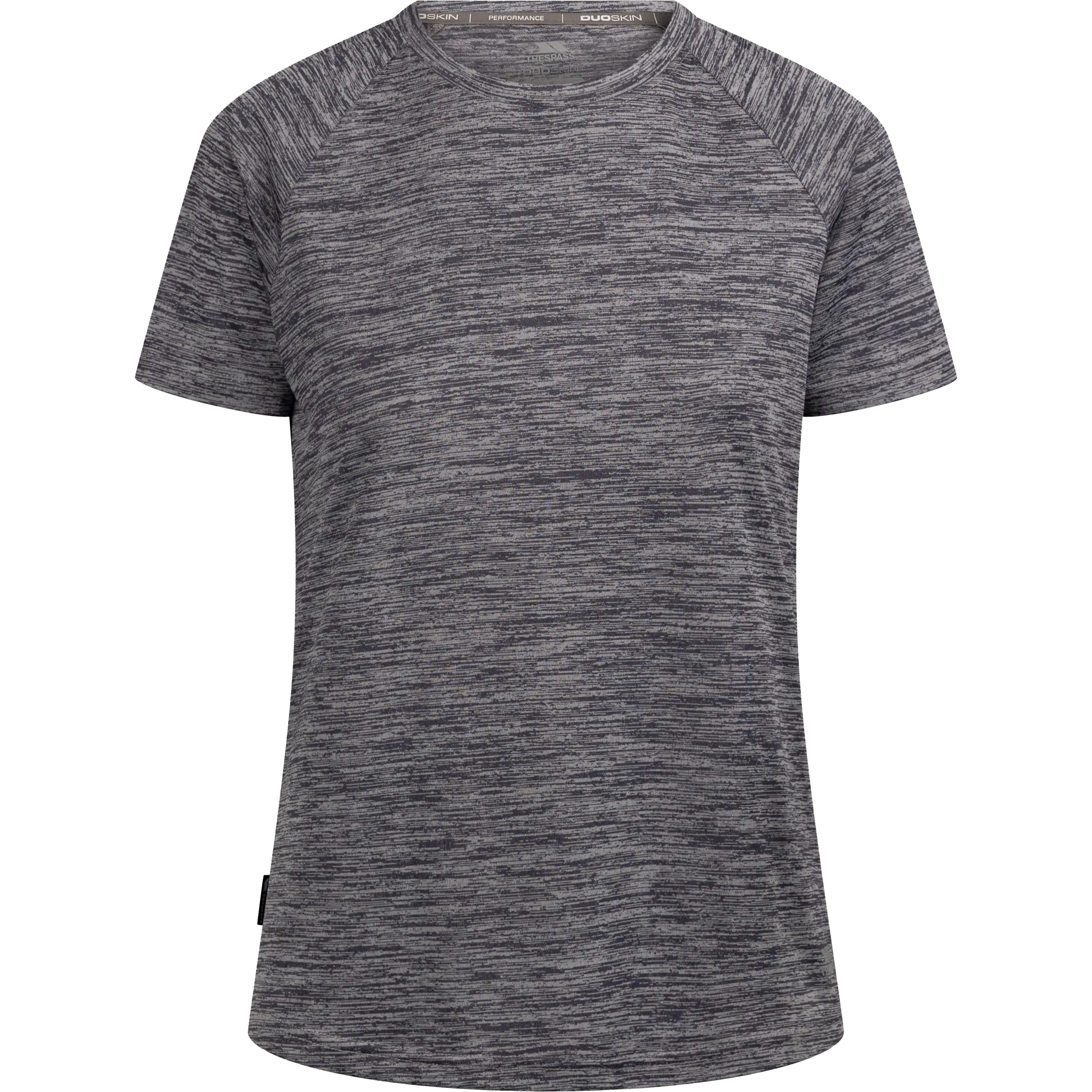 Trespass Selinne Duoskin Active Top Women - Navy Marl - S - Kortærmet T-shirts