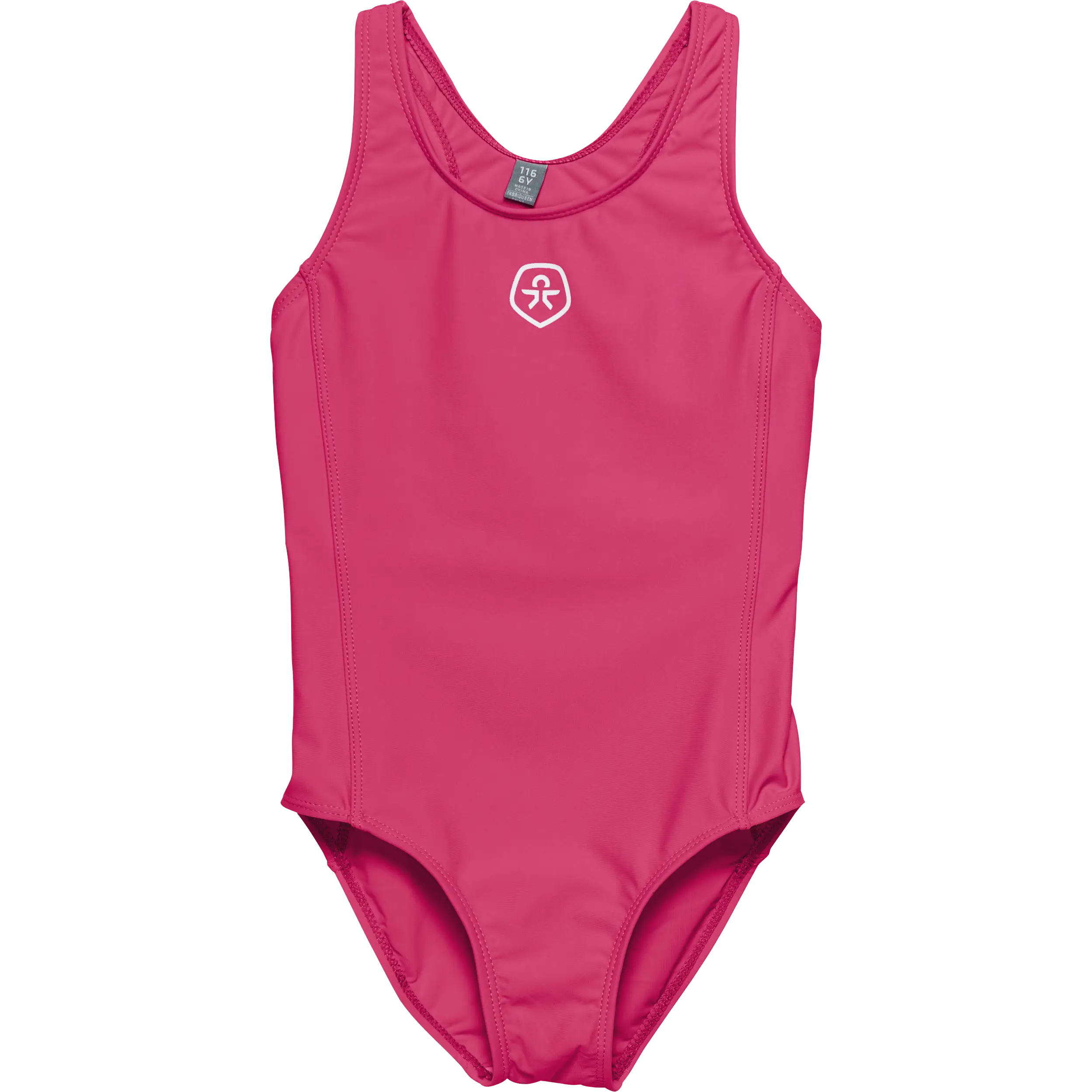 Color Kids Swimsuit Solid - Pink Yarrow - 110 - Badedragt til børn
