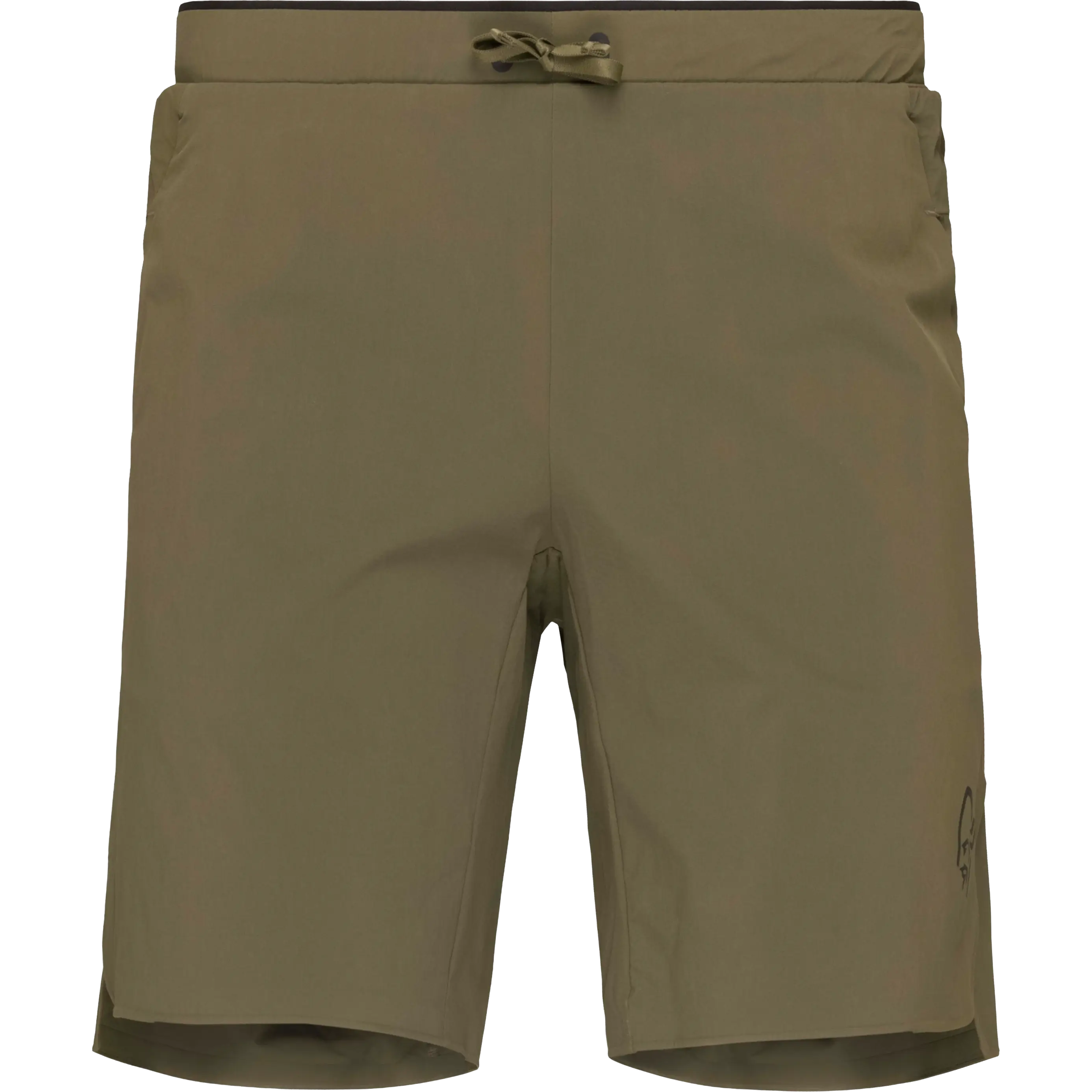 Norrøna Senja Flex1 9'' Shorts Men løbeshort - Olive Night - M - Løbeshorts