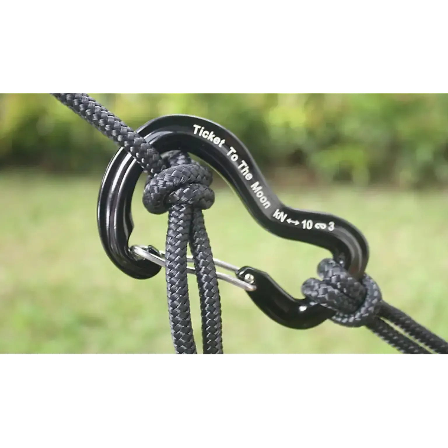 Pair of Aluminium A-6061 carabiners (1000 kg  - 10 KN) karabinhager
