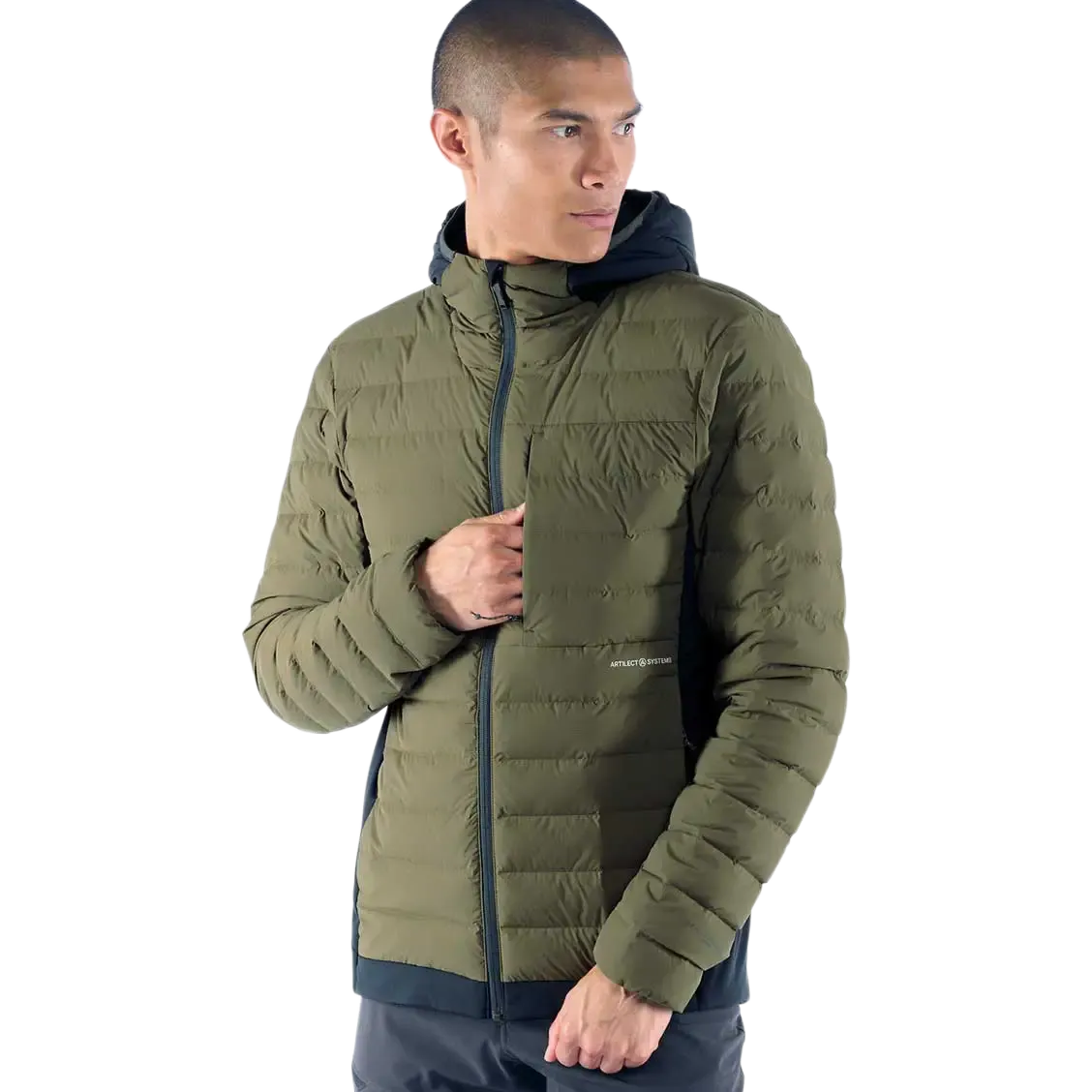 Divide Fusion Stretch Hoodie Men dunjakke