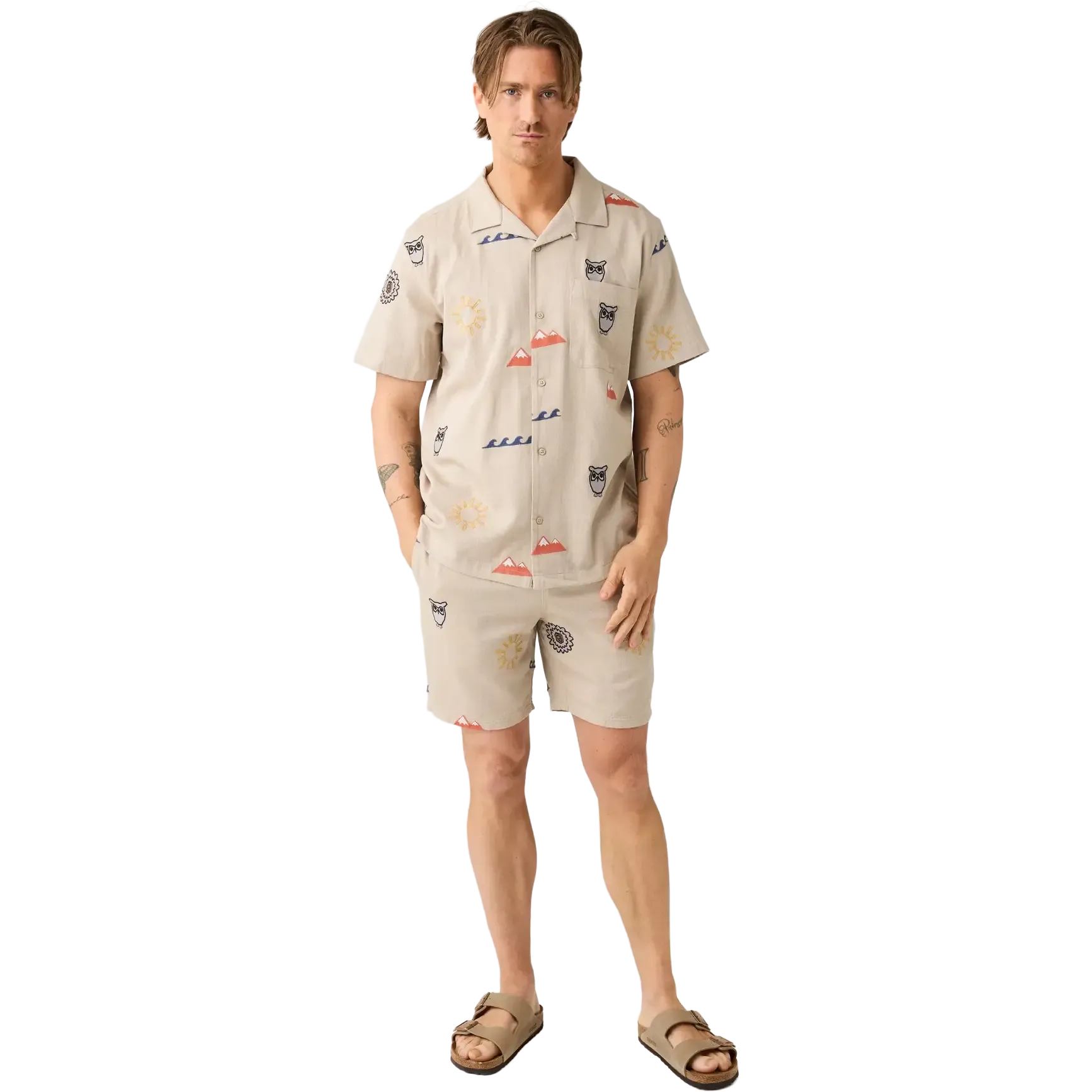 Fig Embroidery Shorts Men