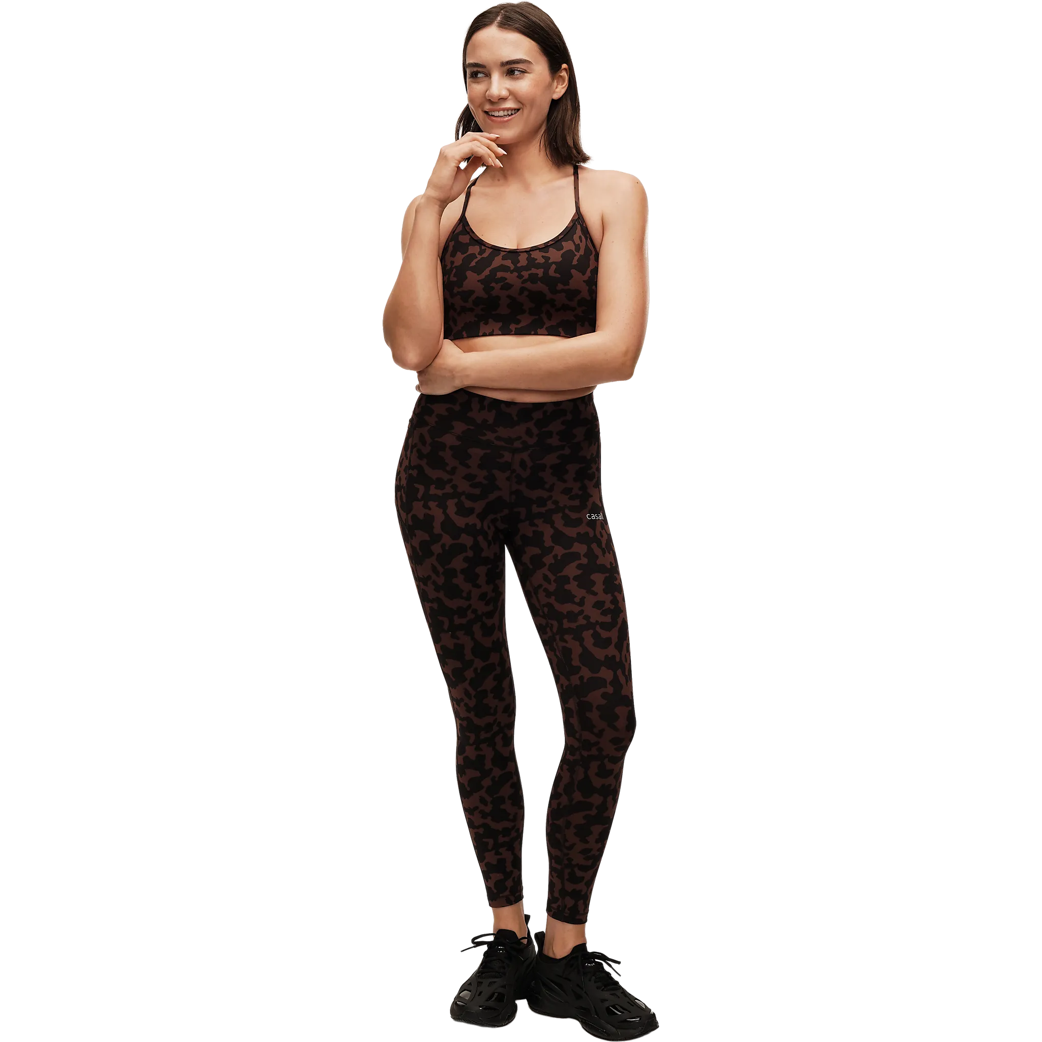 Sleek Strappy Sports Bra Printed