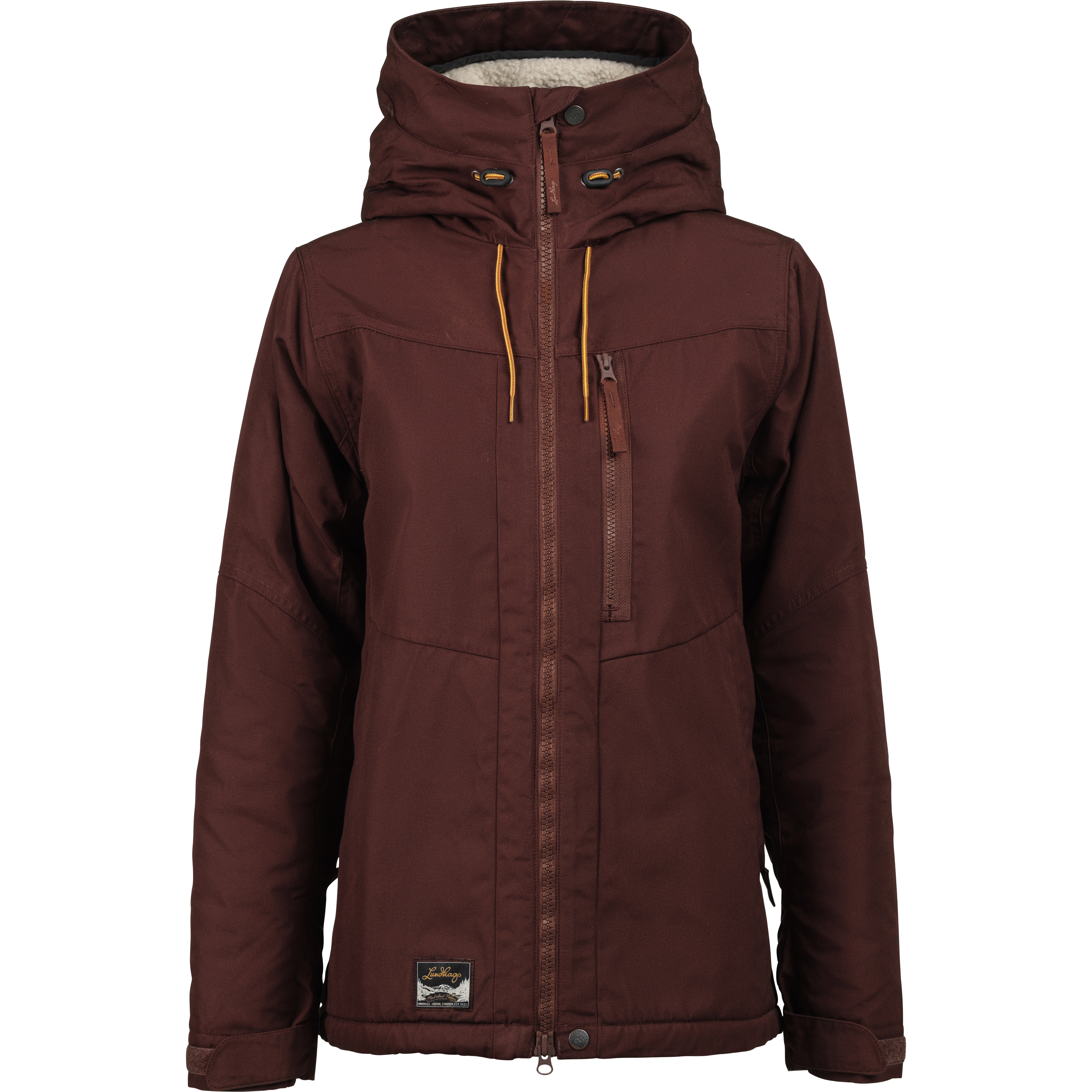 Lundhags Järpen Pile Jacket Women - Burgundy - L - Vinterjakker