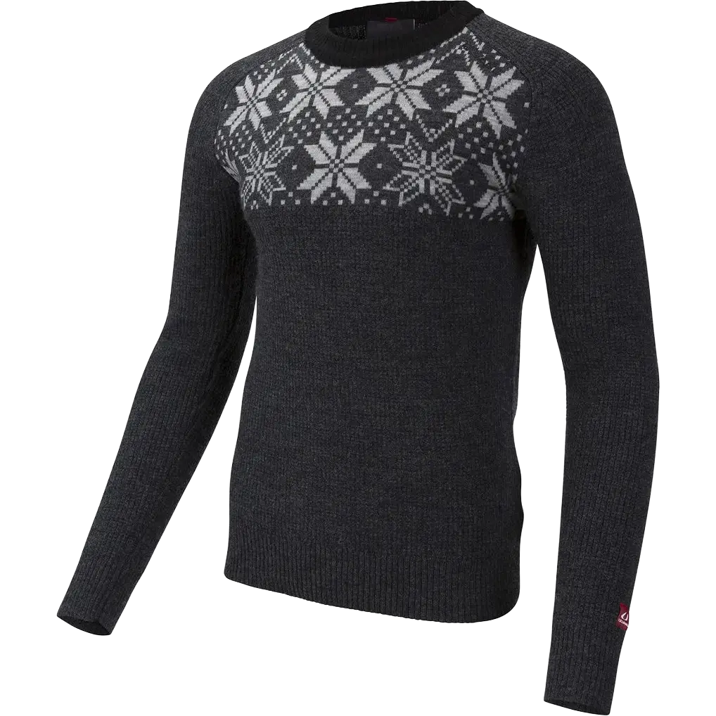 Ulvang Rav Kiby Roundneck Men - Charcoal melange/Grey Melange/ - S - Uldtrøjer