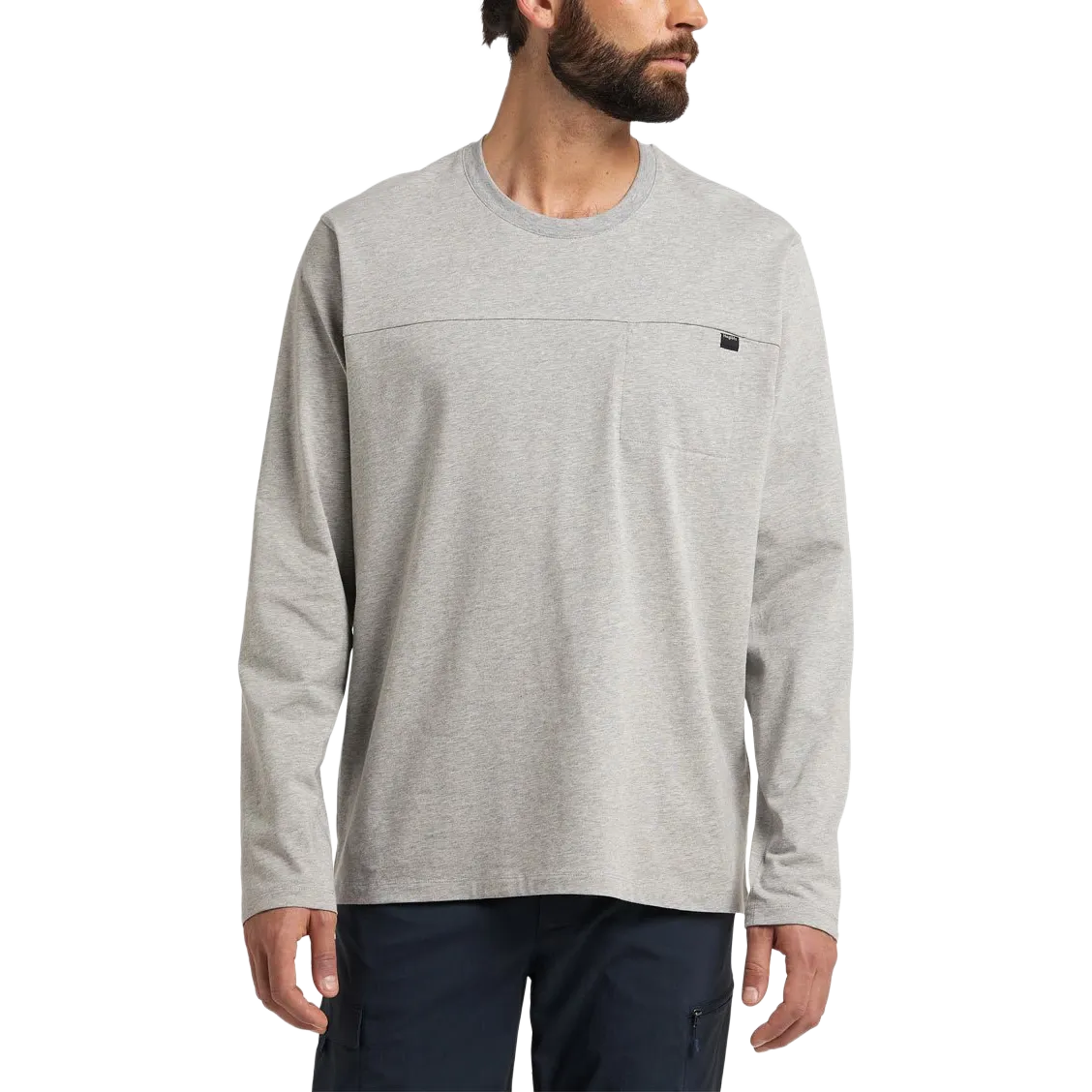 Curious LS Men herr-T-shirt