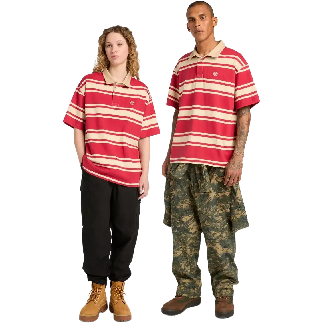 SS Striped Rugby Polo