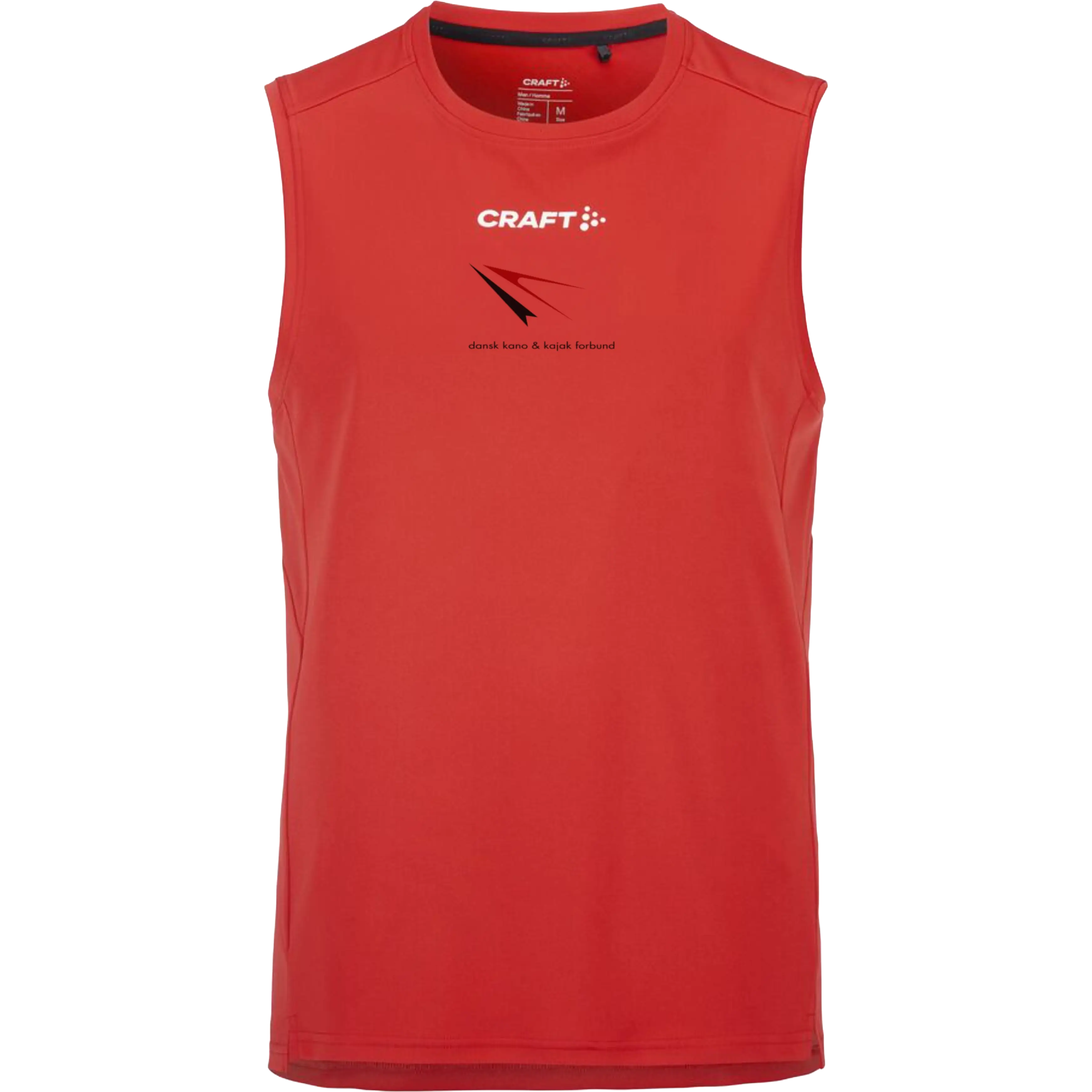 Craft Rush 2.0 Singlet M/Logo Women - Bright Red - XXL - Dansk Kano og Kajak Forbund