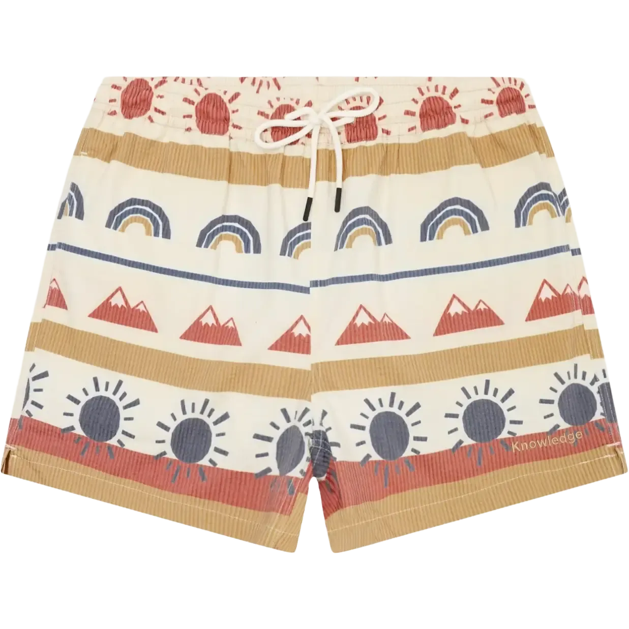 Mid-Thigh Icon AOP Seersucker Swimshorts
