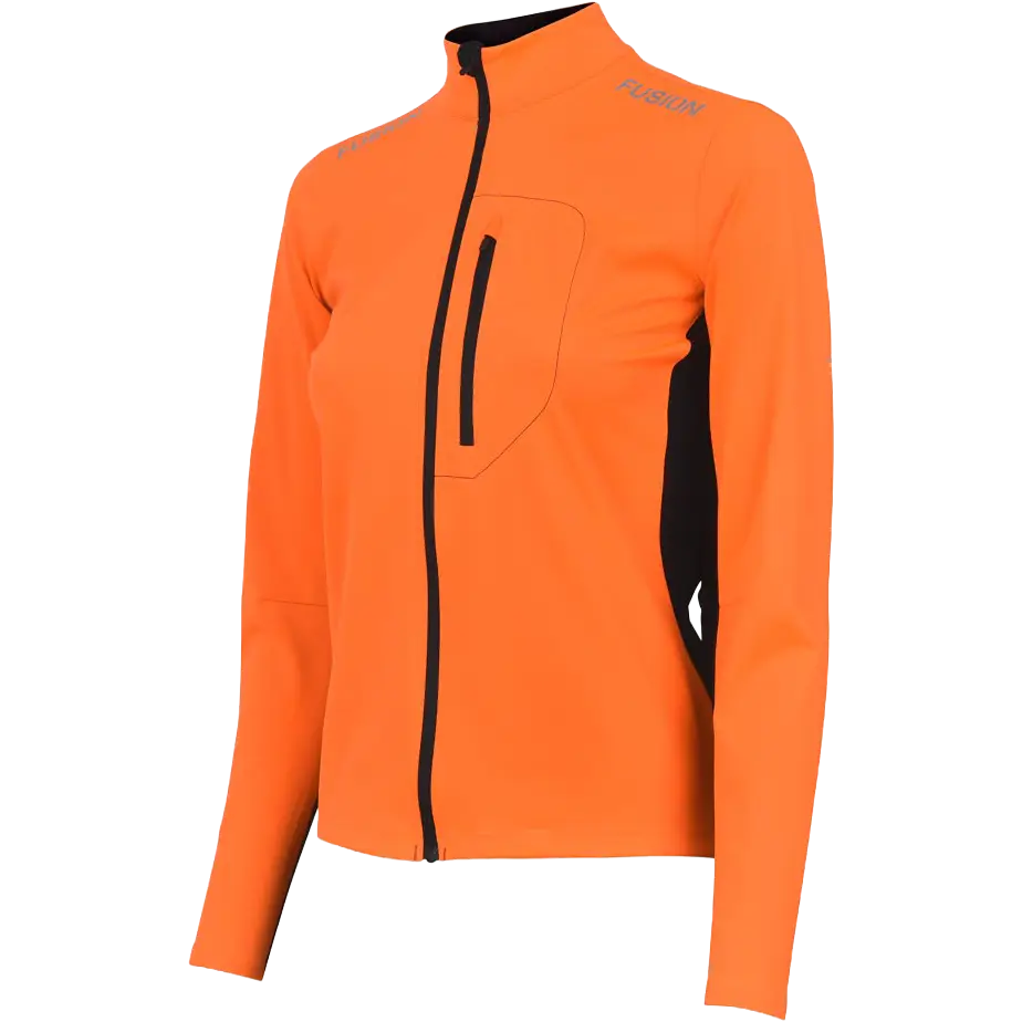 Fusion S2 Run Jacket Women - Orange - M - Løbejakker