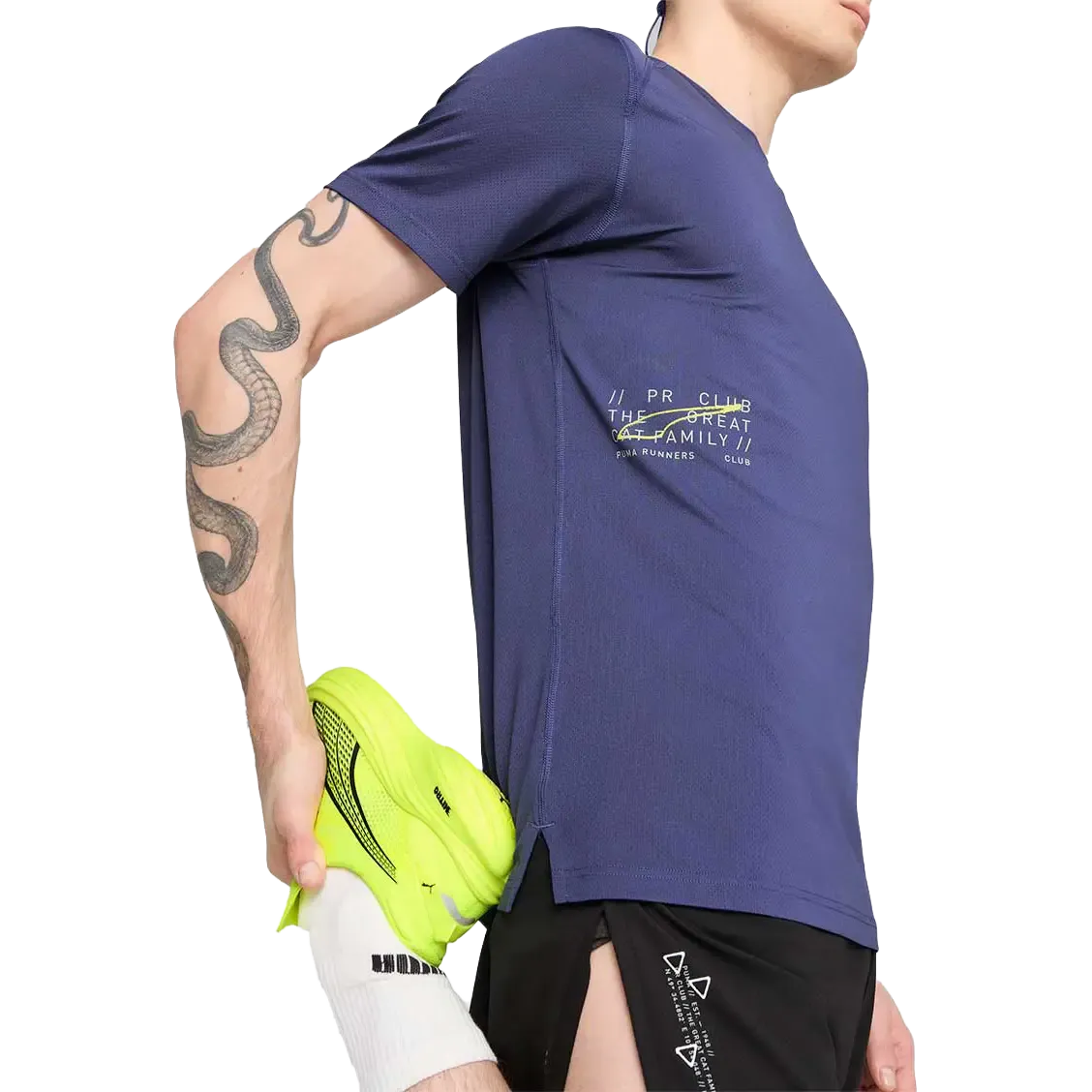 Run Graphic Mesh Tee Men