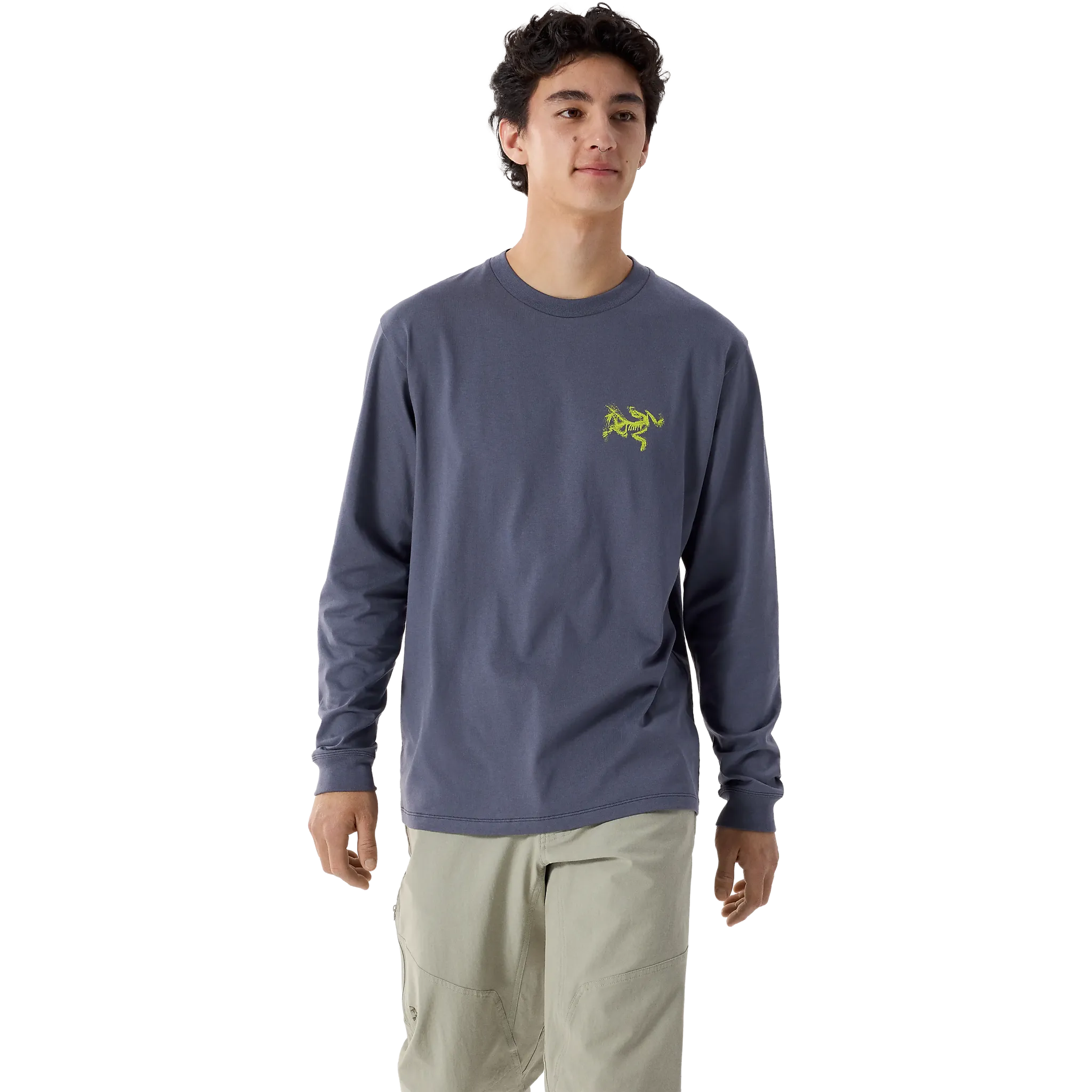 Kragg SL Cotton Bird Tile LS Men blus