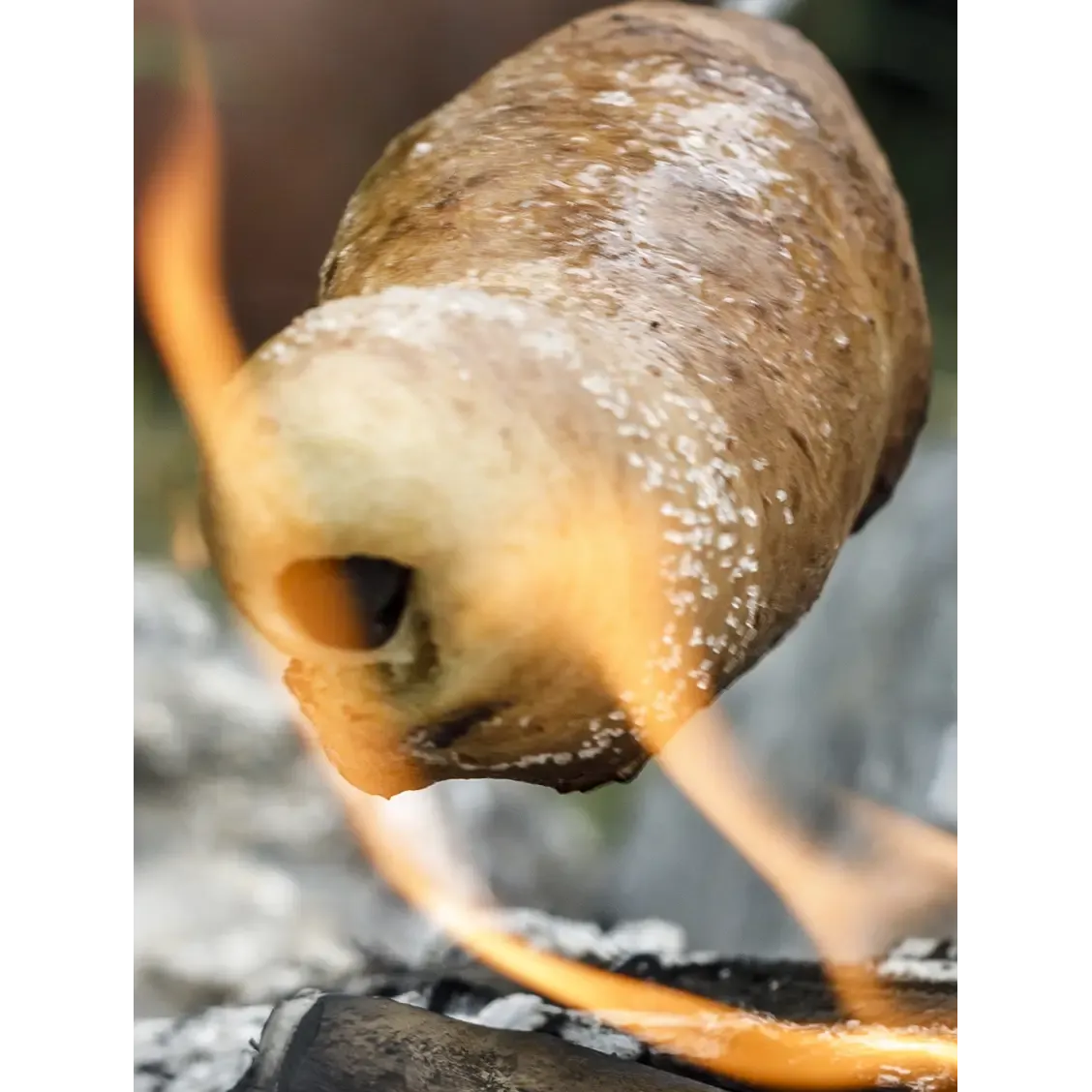 Campfire Bread Skewer With Cast-Iron Tip