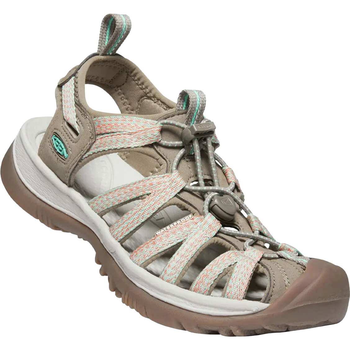 Keen Whisper Women damesandal - Taupe/Coral - 42 - Sandaler