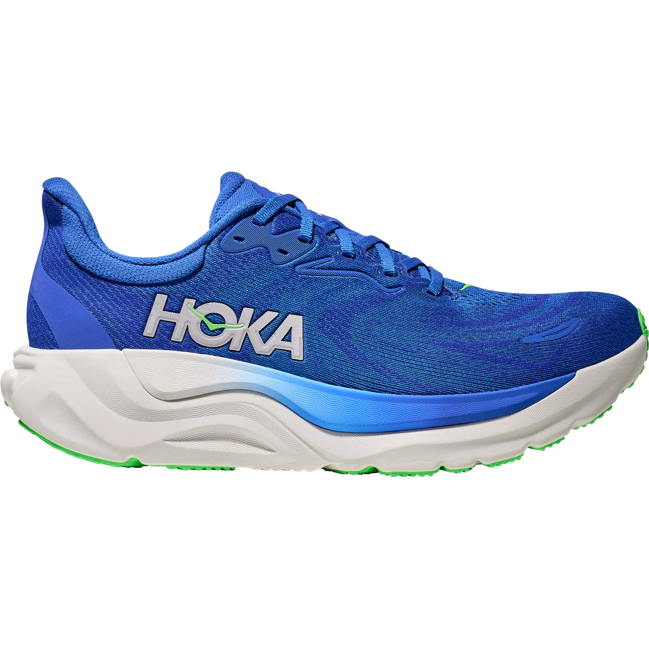 HOKA One One Arahi 8 Men - Cobalt Blue/Neon Green - US10/UK9,5/44 - Pronationsløbesko
