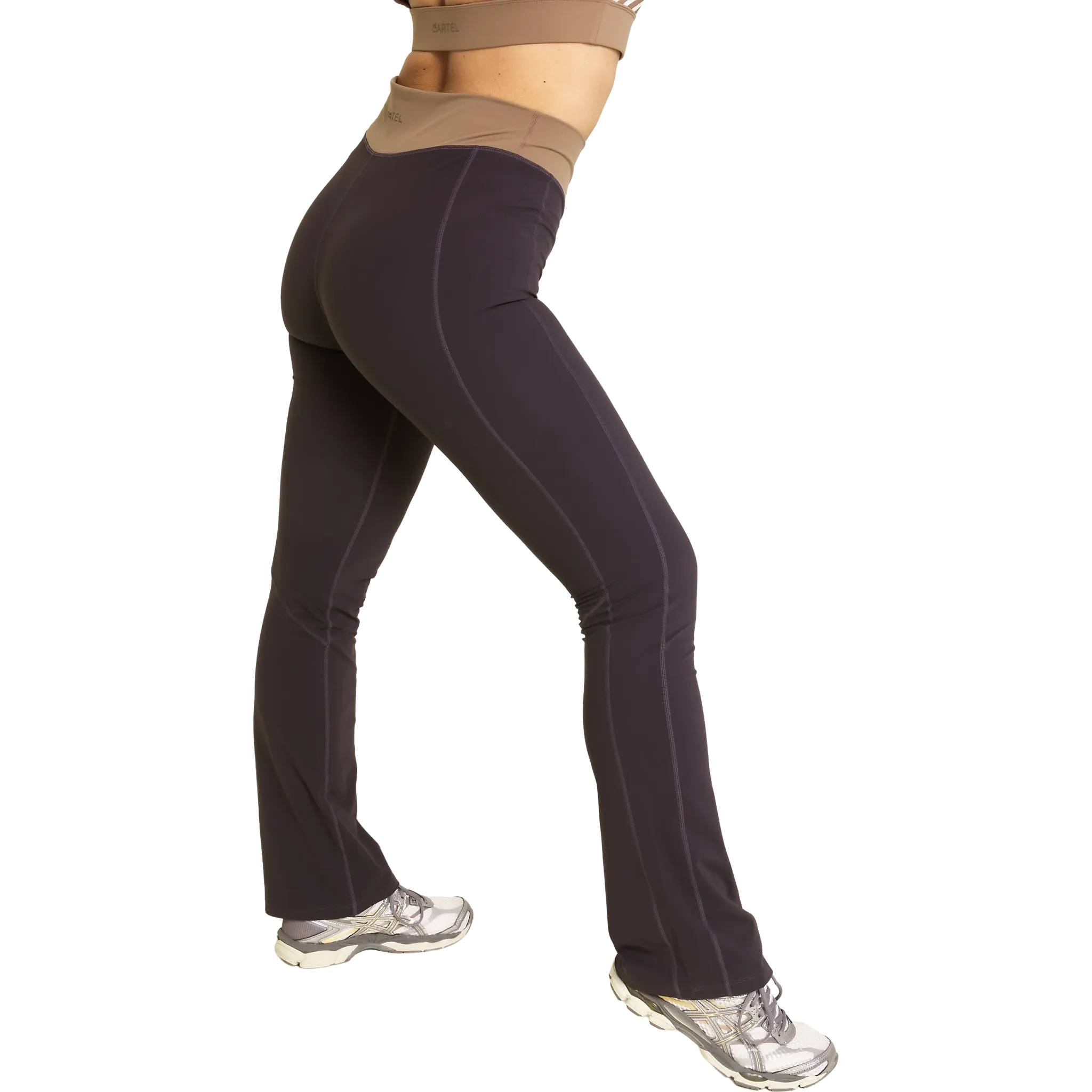 Rise High-Waist Flared Pocket Leggings W
