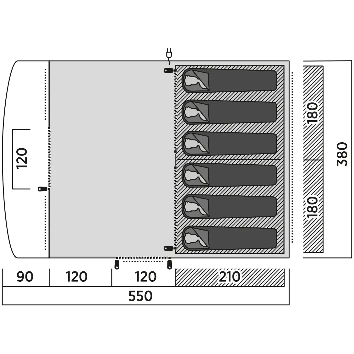 Footprint Skarvan 6 teltunderlag
