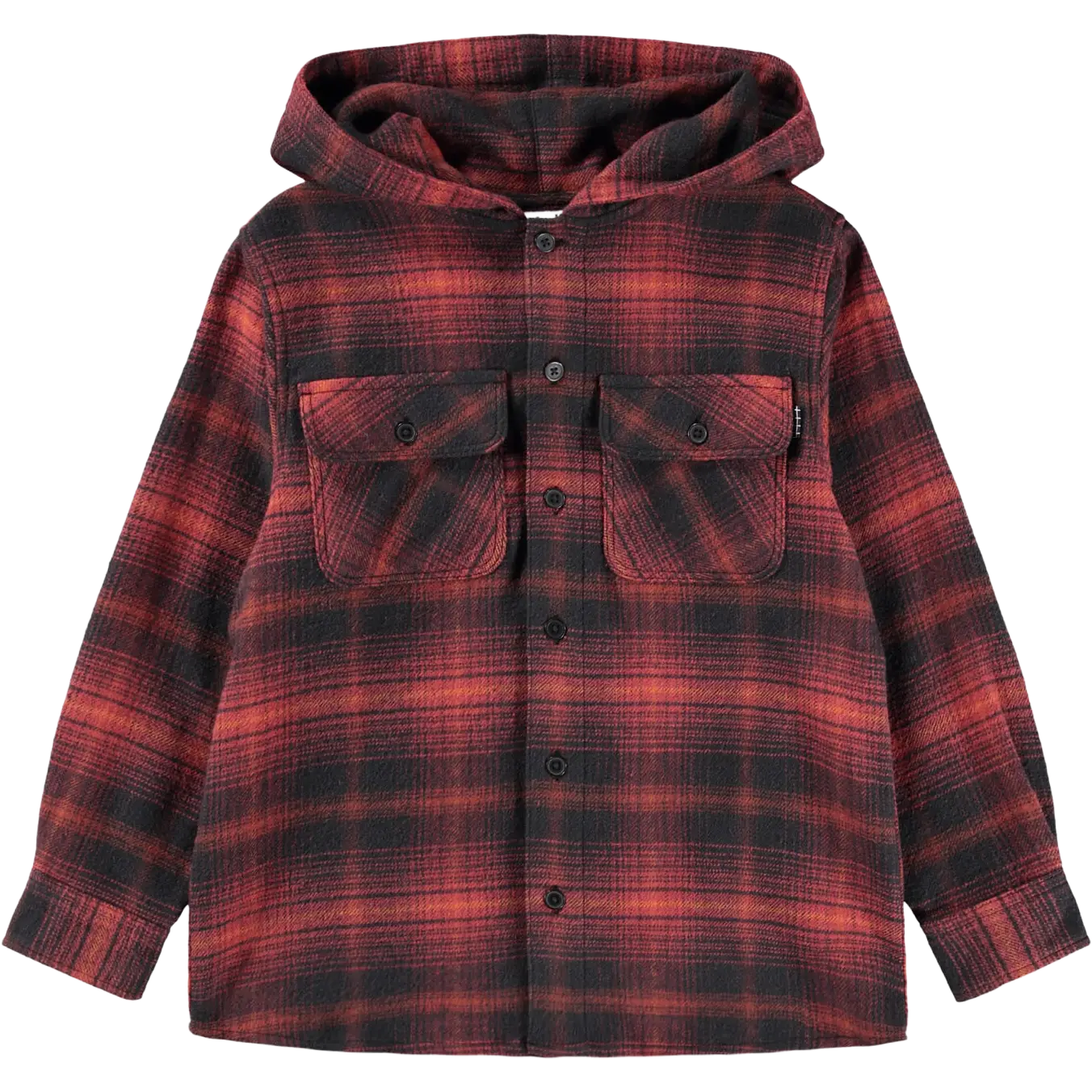 Molo Rizz Kids Skjorte - Dark Red Check - 146/152 - Sommerjakker til børn