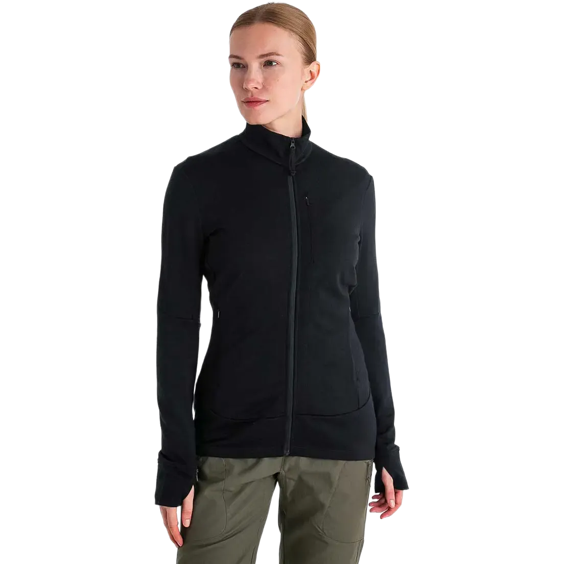 Quantum IV LS Zip Women uldtrøje