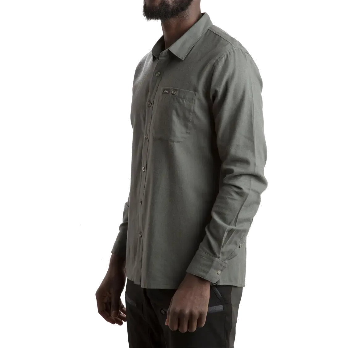 Ekren Solid LS Shirt Men herrskjorta
