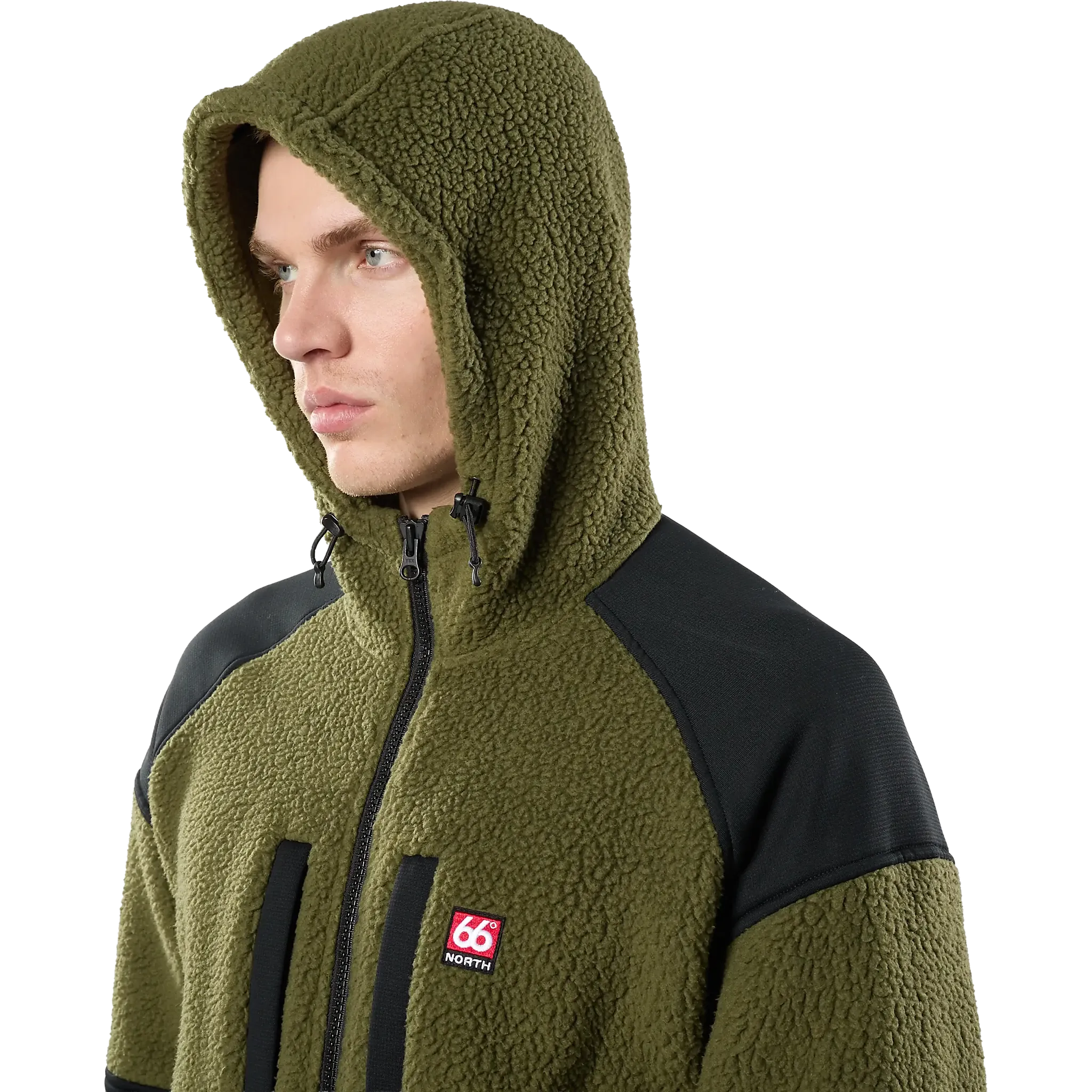 Tindur Shearling Zipped Hoodie Men