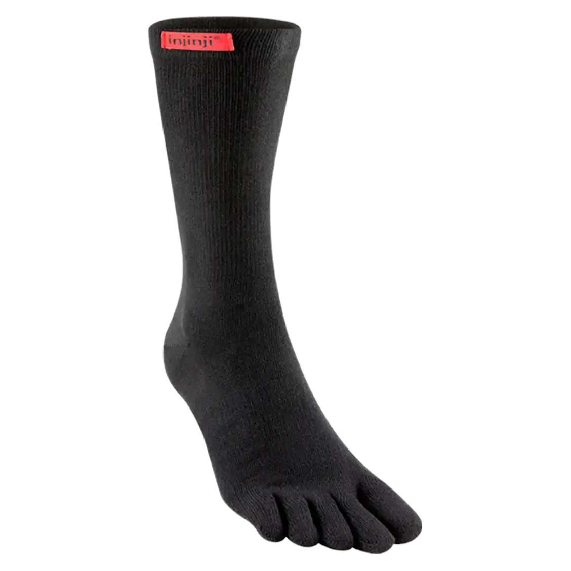 Injinji Sport Original Weight Crew - Black - XL/47,5-50 - Løbestrømper