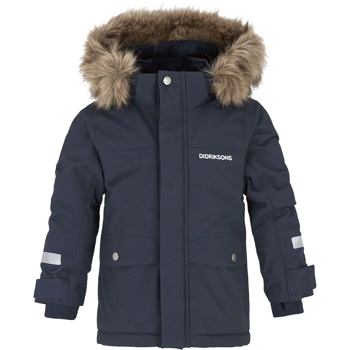 Didriksons Björnen Kids Parka 2 vinterjakke - Navy - 90 cm - Vinterjakker til børn