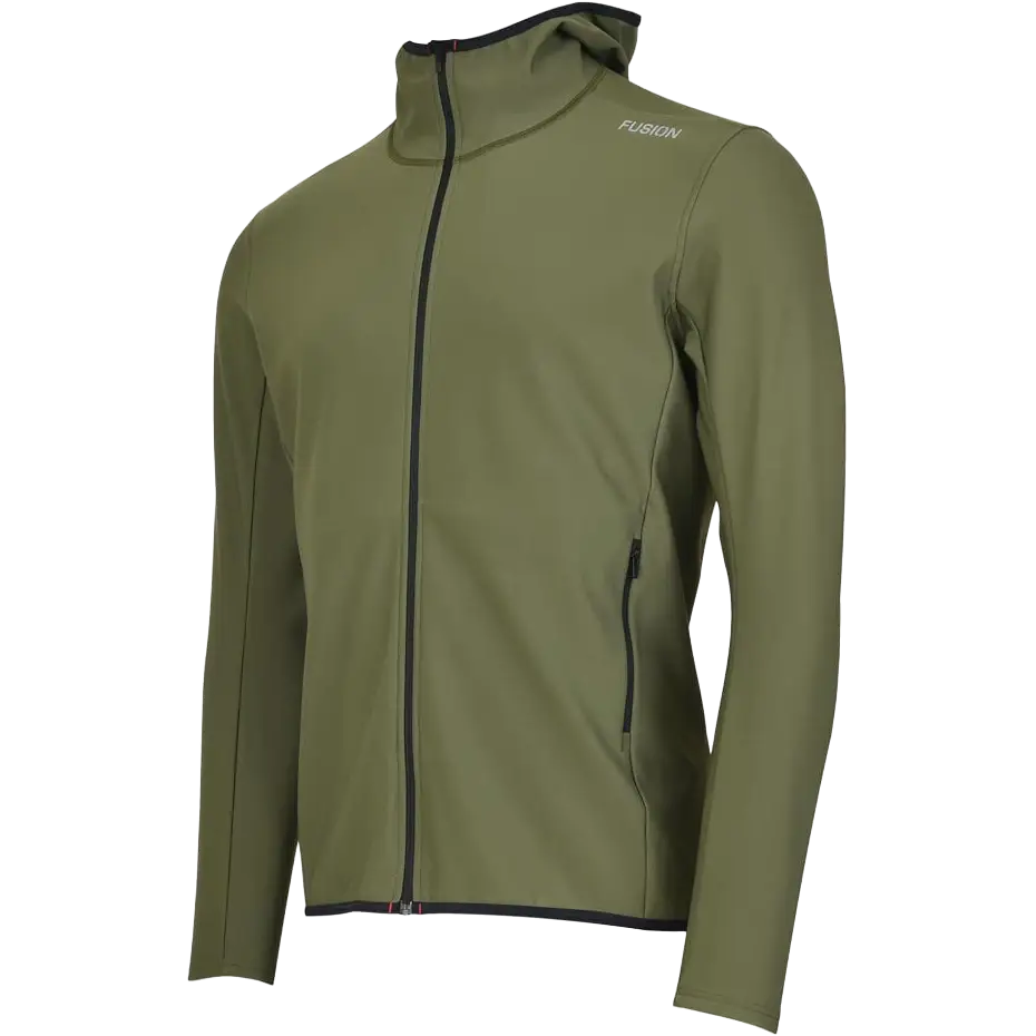 Fusion C3+ Recharge Hoodie Men - Green - M - Løbetrøjer