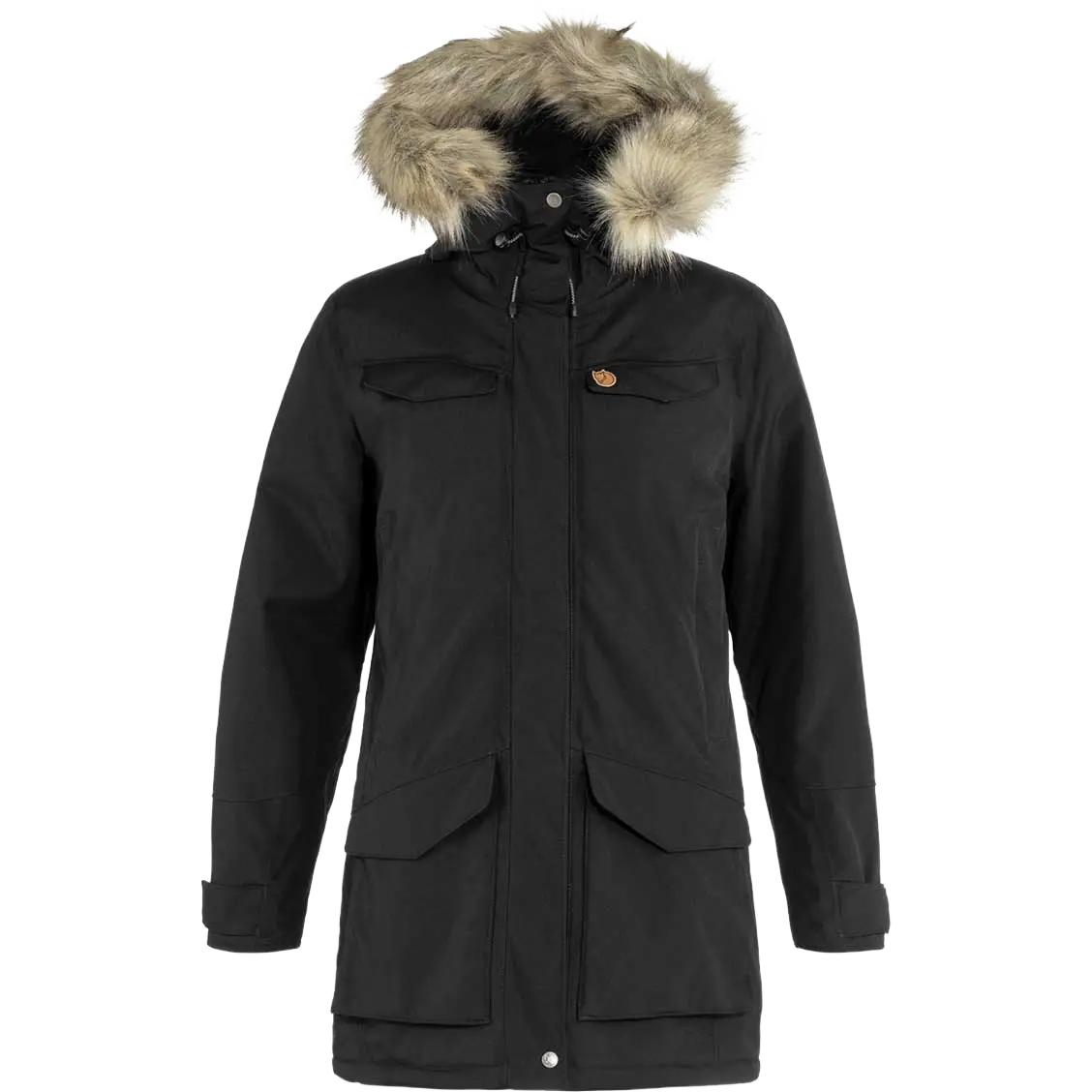 Fjällräven Nuuk Parka Women vinterjakke - Black - S - Vinterjakker