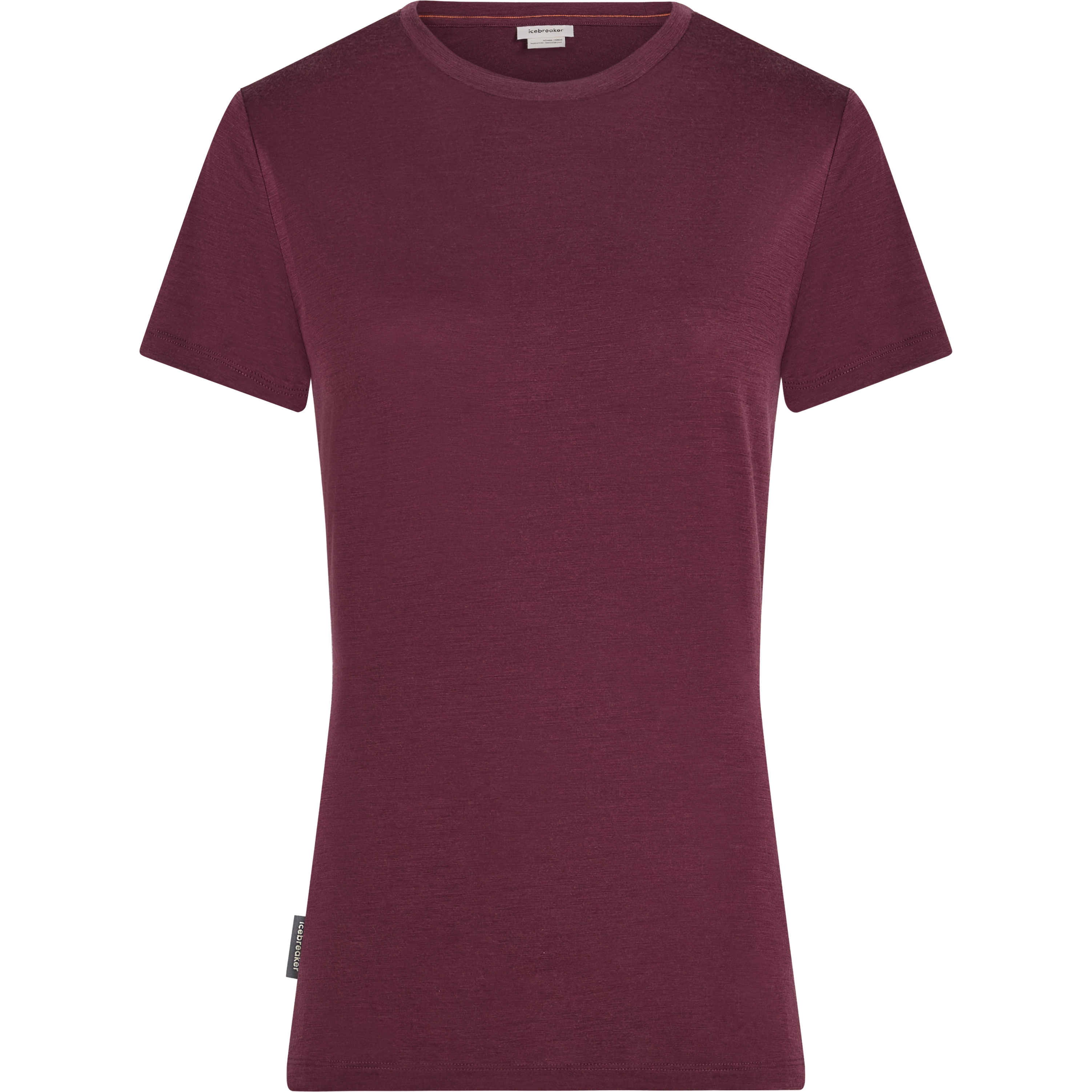Icebreaker Tech Lite III SS Tee Women dame-T-shirt - Dk Berry - M - Kortærmet T-shirts