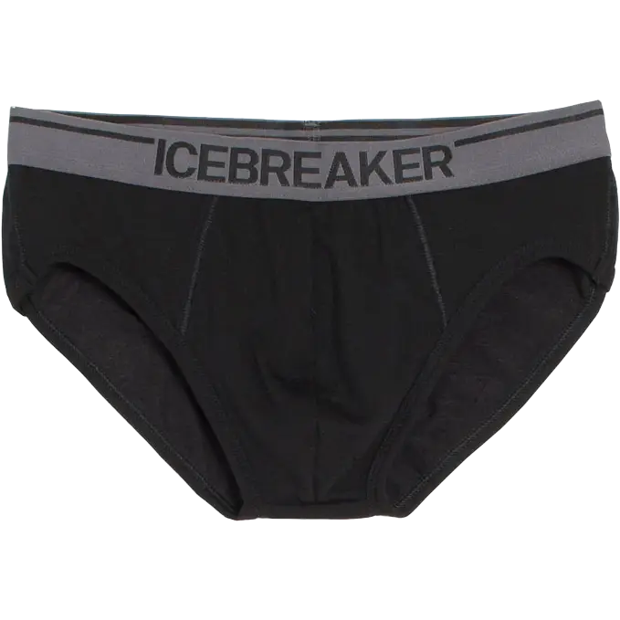 Icebreaker Anatomica Briefs underbukser - Black/Monsoon - L - Undertøj