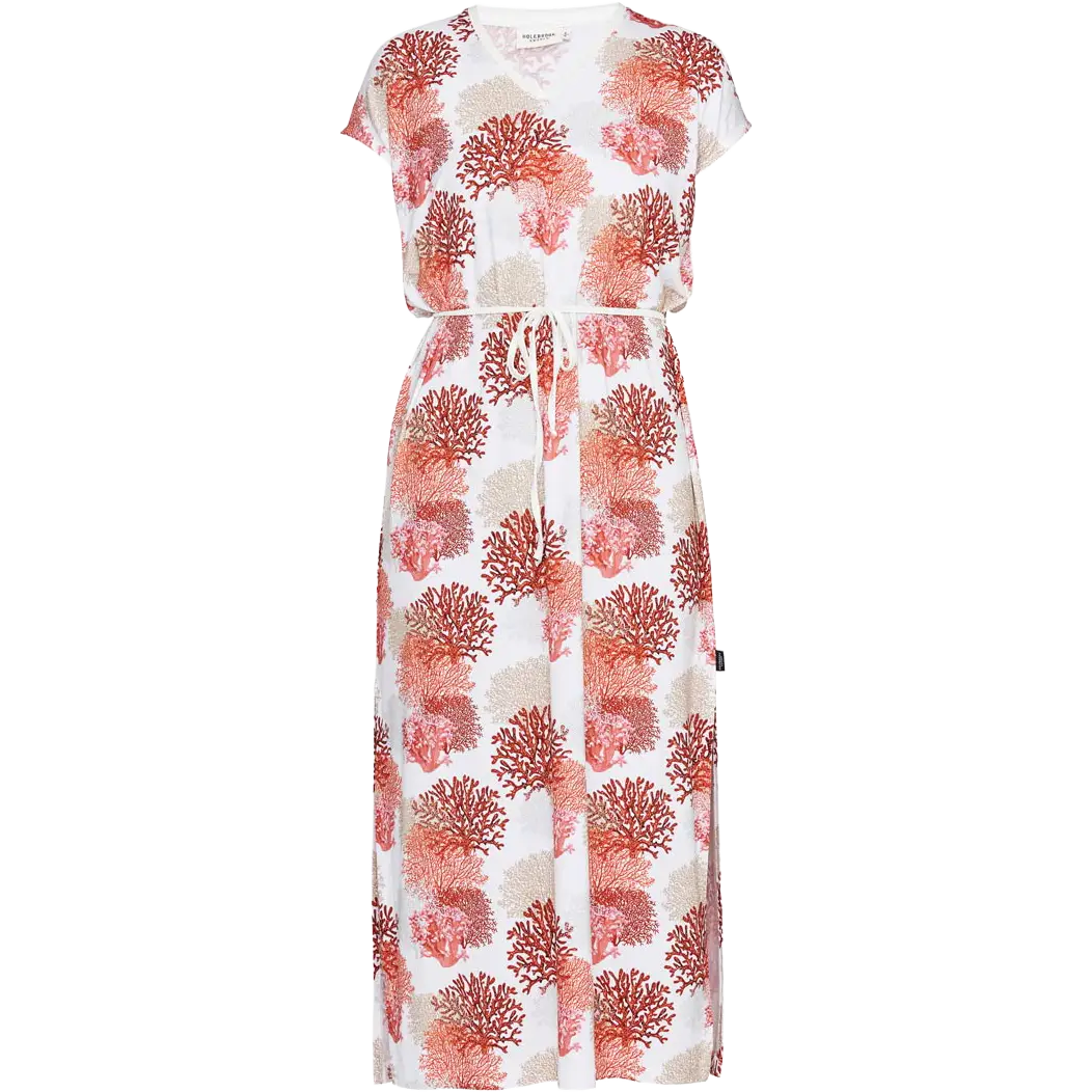 Holebrook Inga Kaftan Dress kjole - White/Multi Colour - XS - Outdoor kjoler