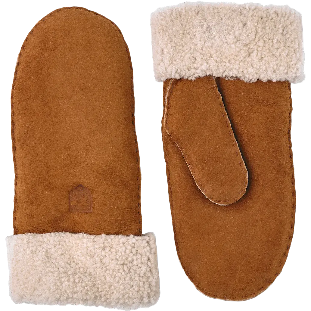 Hestra Sheepskin Mitt luffer - Cork - 7 - Handsker