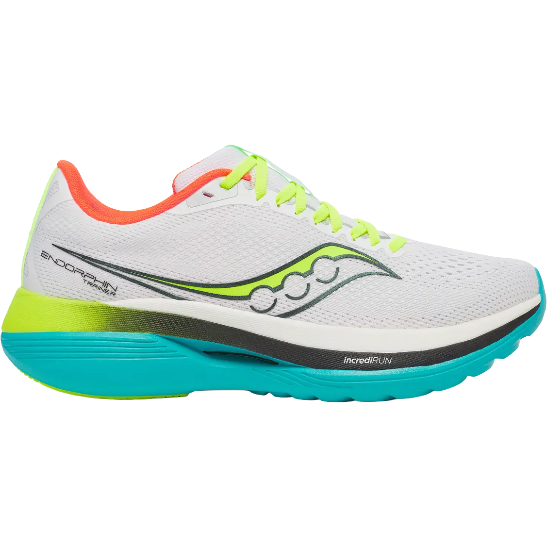 Saucony Endorphin Trainer Men - White/Mutant - US9/UK8/42,5 - Konkurrence løbesko