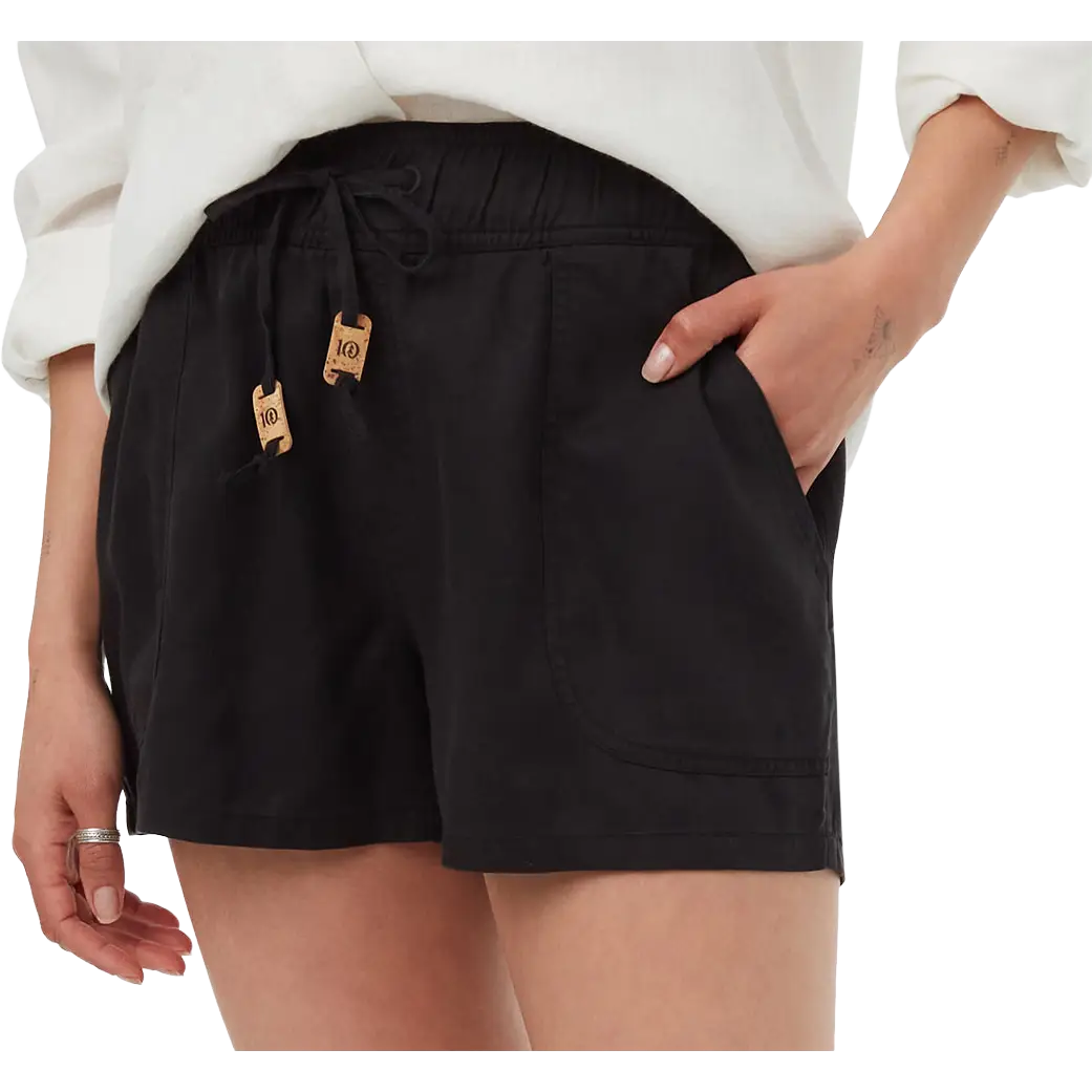 Tentree Instow Short Women dameshorts - Meteorite Black - M