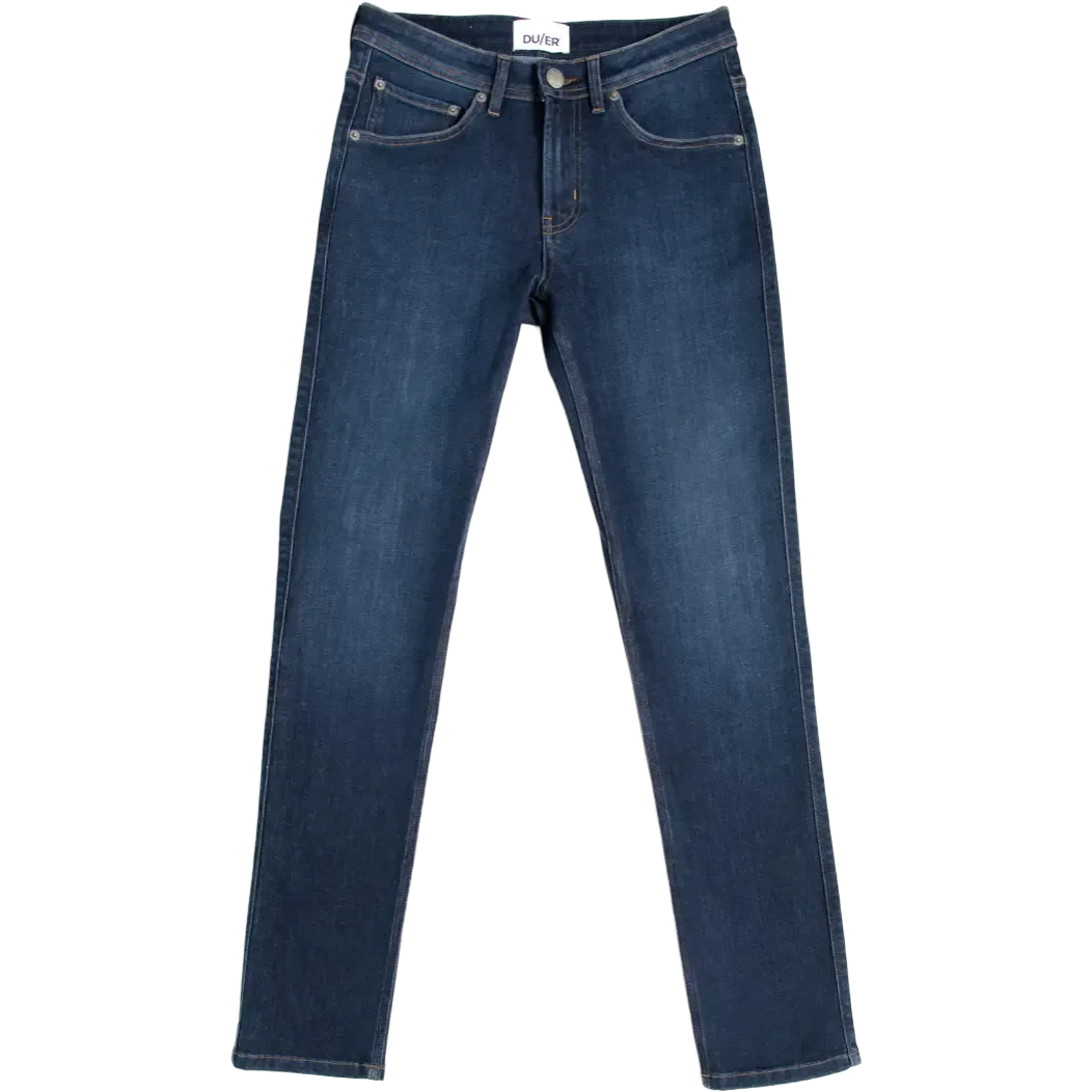 Performance Denim Pant Women Slim Straight 32" damebukser