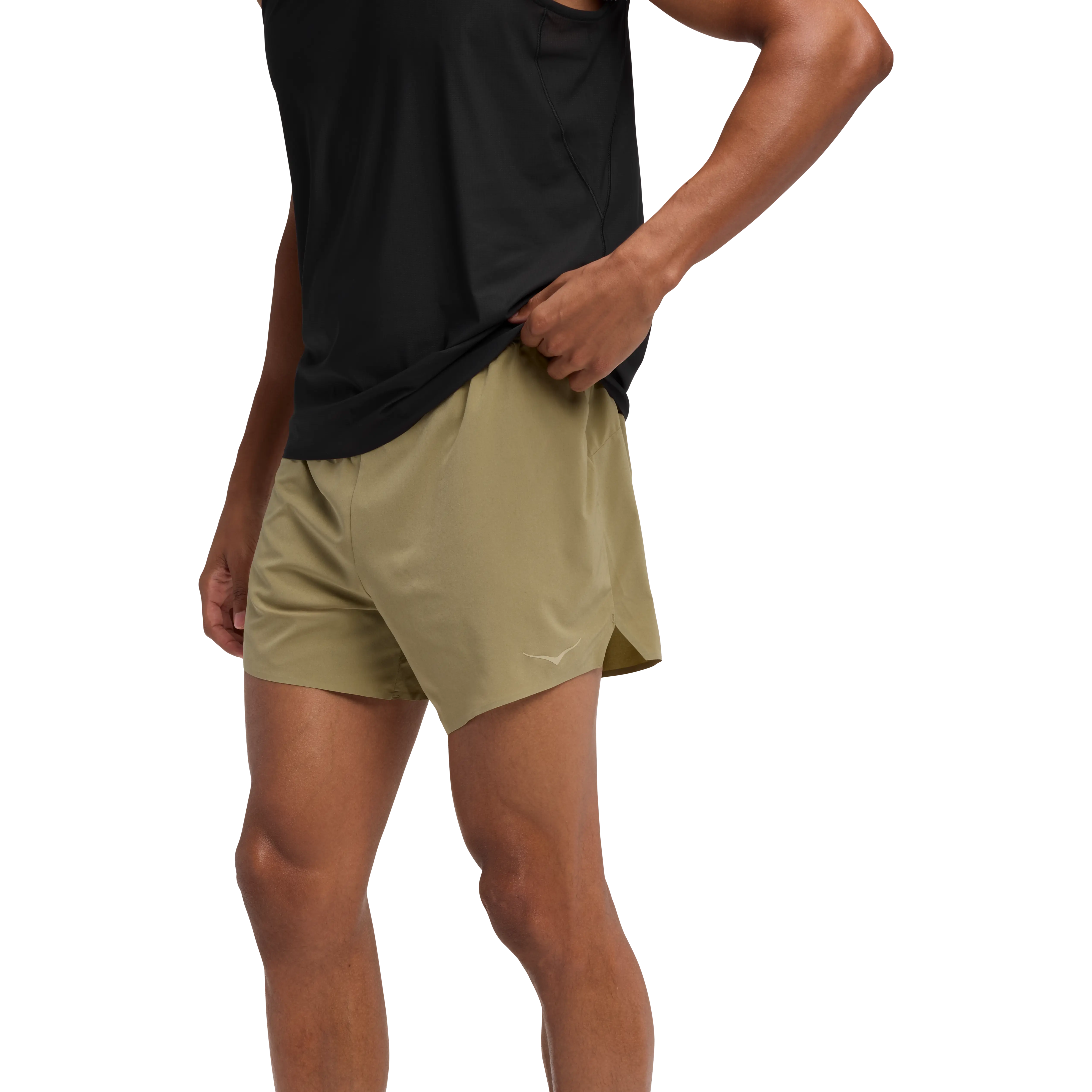 HOKA One One Glide 5'' Short w/Brief Men - Wild Mushroom - XL - Løbeshorts
