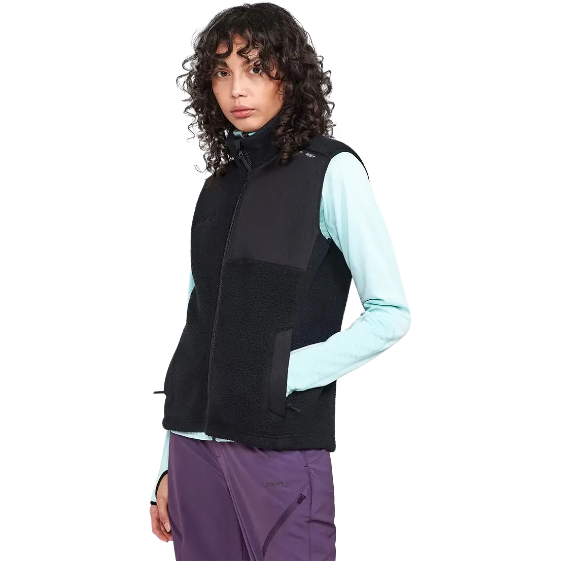 ADV Explore Pile Fleece Vest m/Logo Women