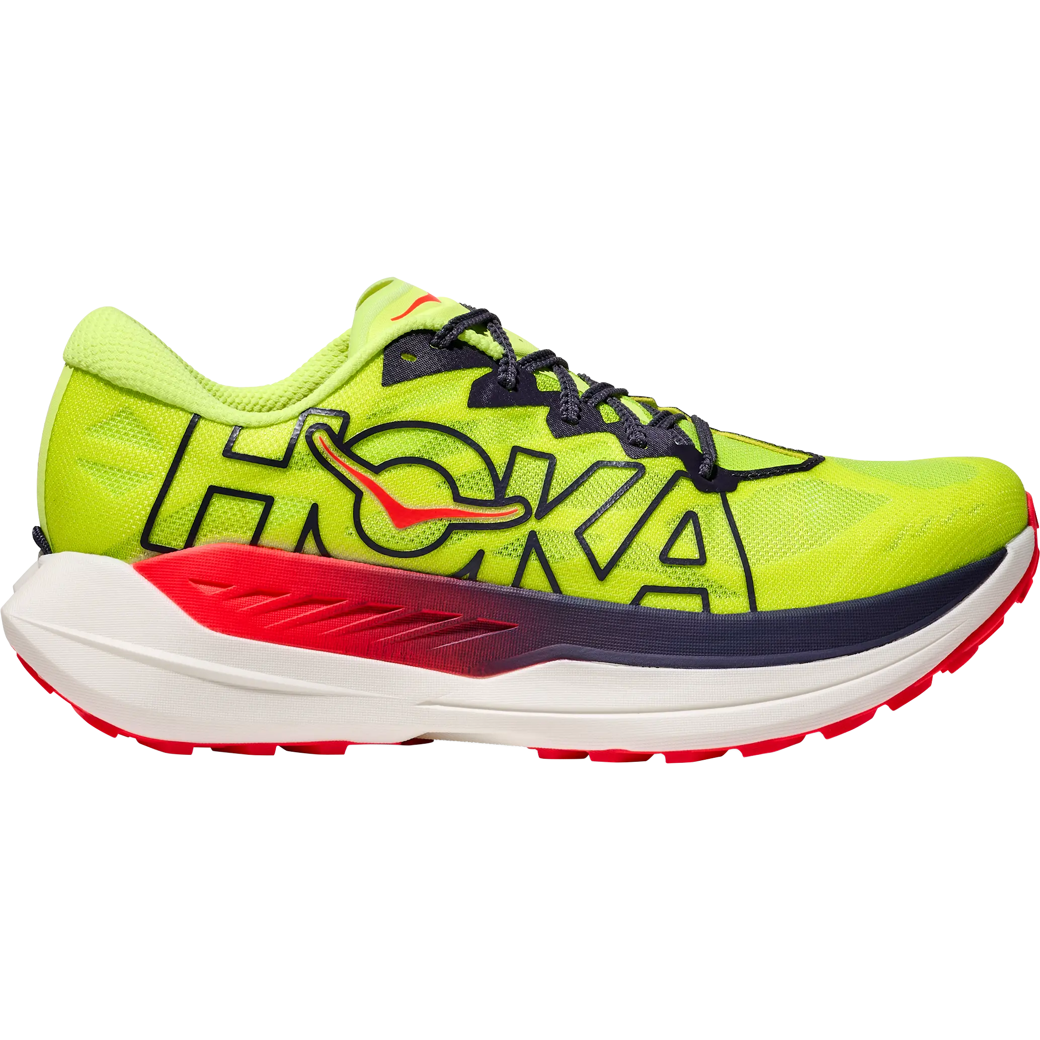 HOKA One One Rocket X Trail Men - Neon Yuzu/Neon Flame - US10/UK9,5/44 - Trailsko