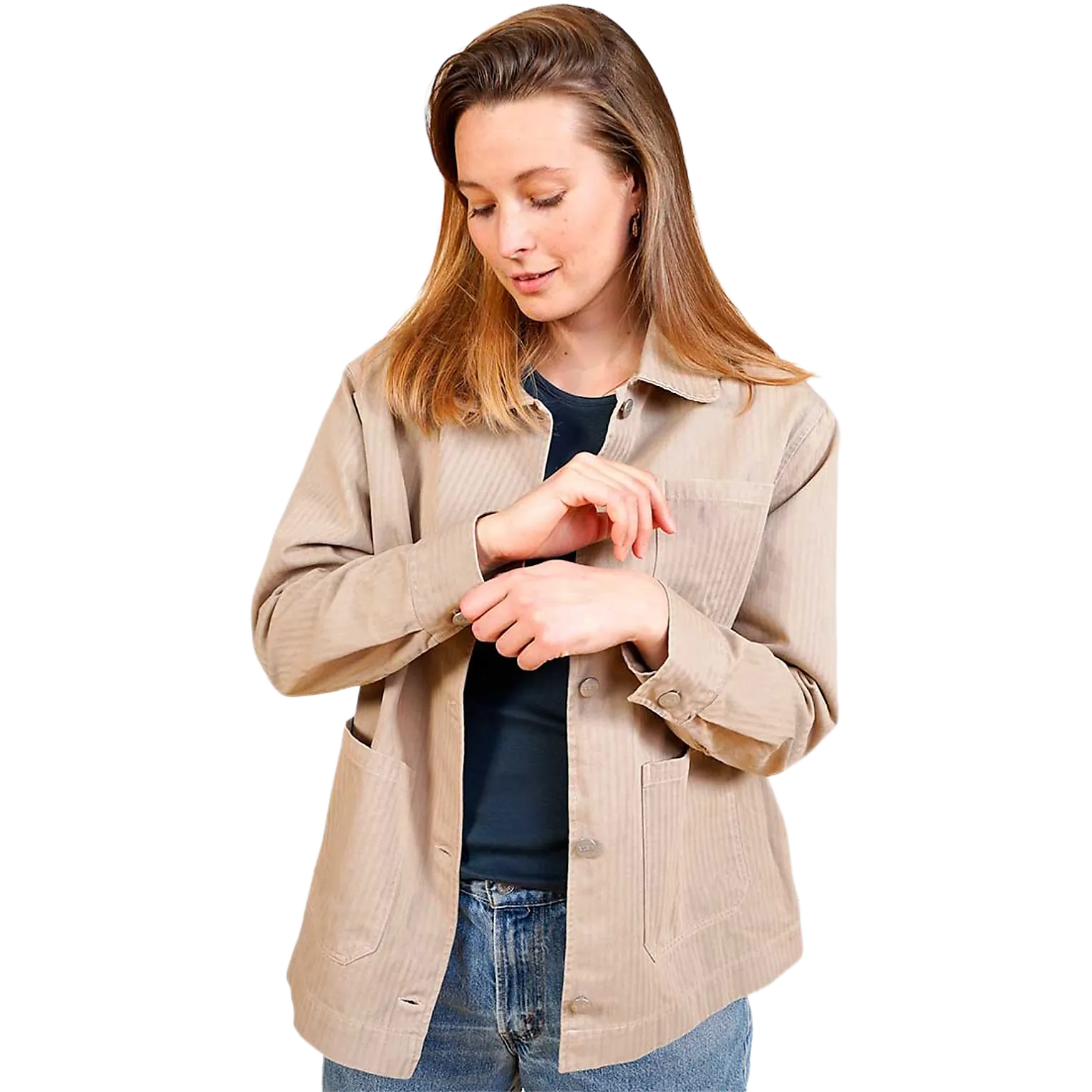 Courtney Herringbone Overshirt Women skjorte/jakke