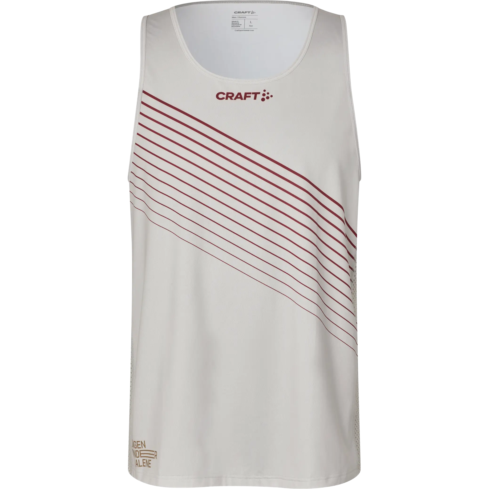 Craft Elite Singlet Men - Ingen Vinder Alene F - Plaster - L - Løbetoppe