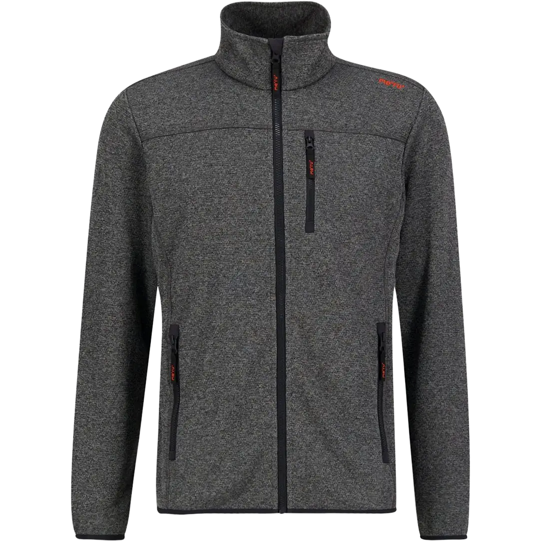 Me°ru' Cusco Knitted Fleece Men herrefleece - Antracite - 46 - Fleecetrøjer