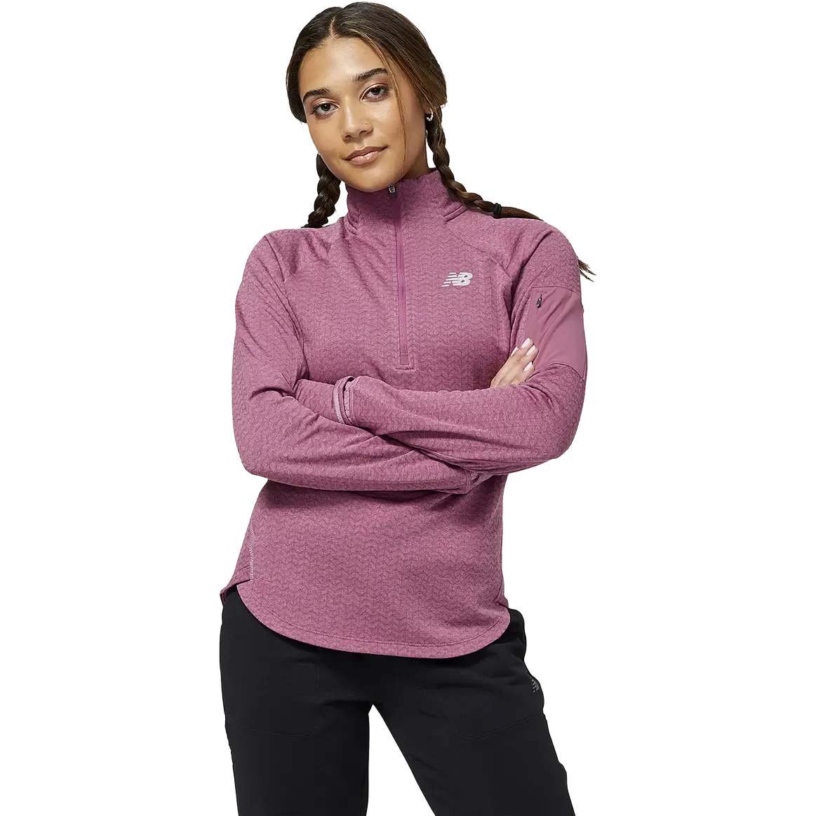 NB Heat Grid Half Zip Women
