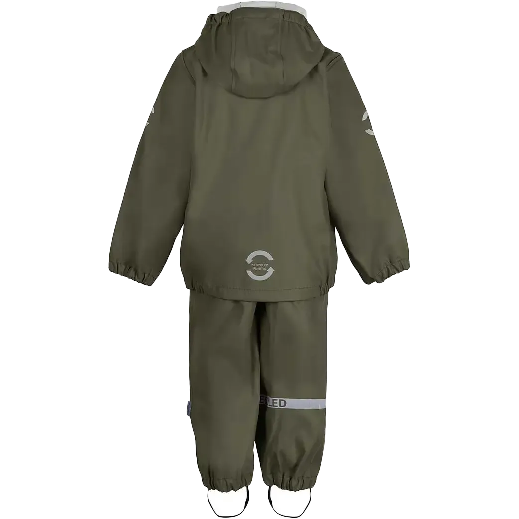 PU Rain Set w/Suspenders Recycled regnställ