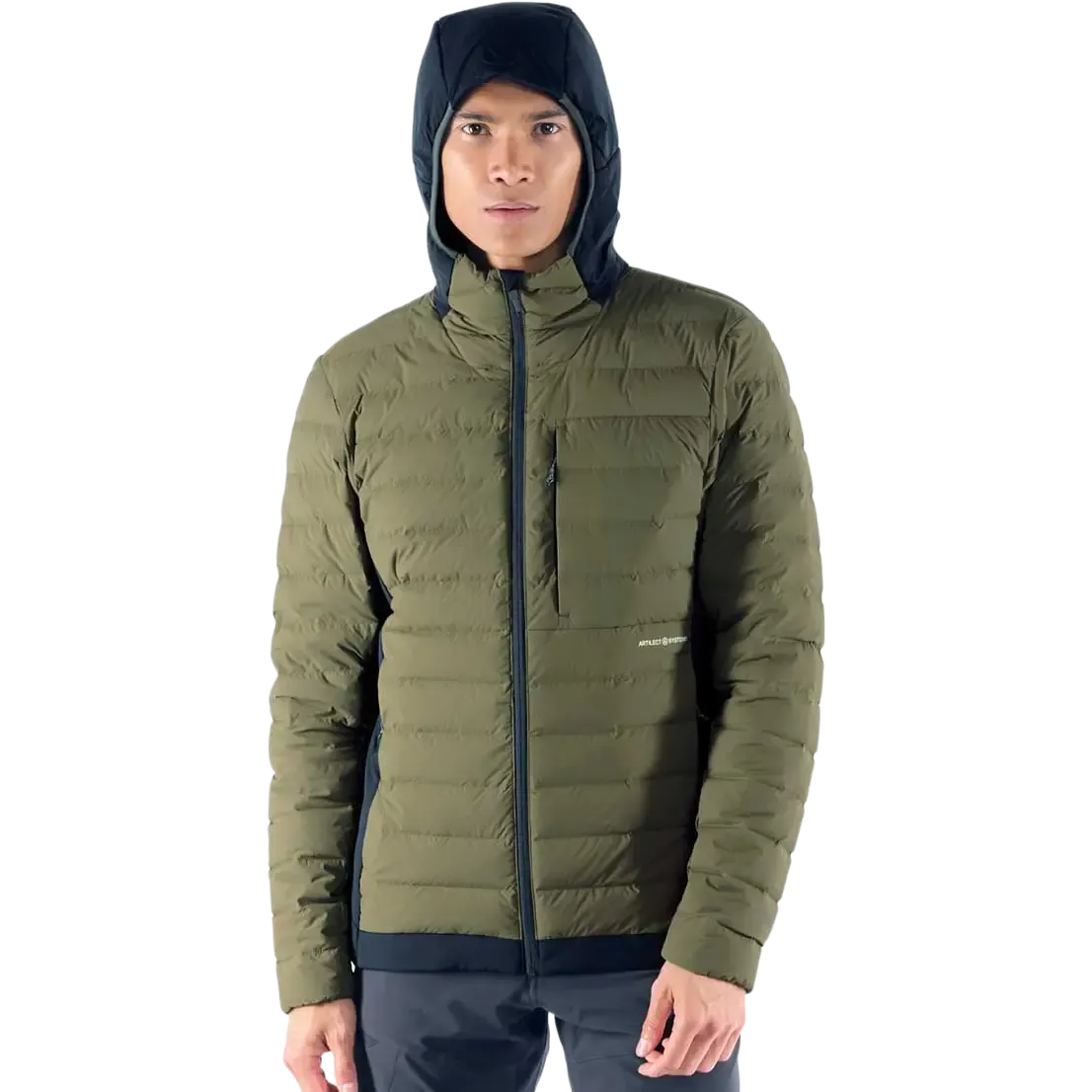 Divide Fusion Stretch Hoodie Men dunjakke