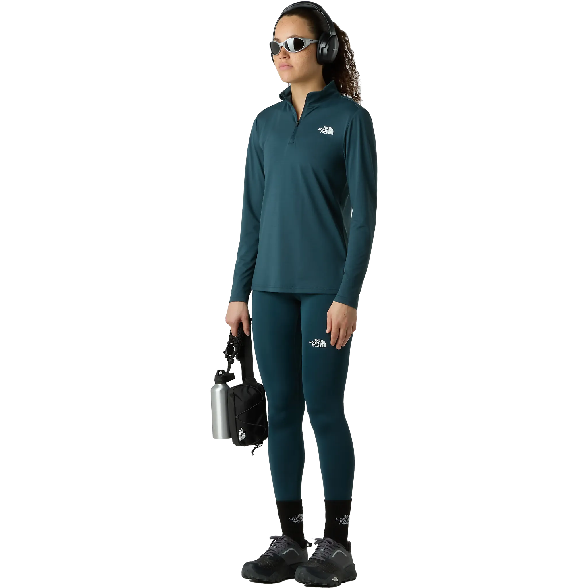 Flex 1/4 Zip Tee Slim Women