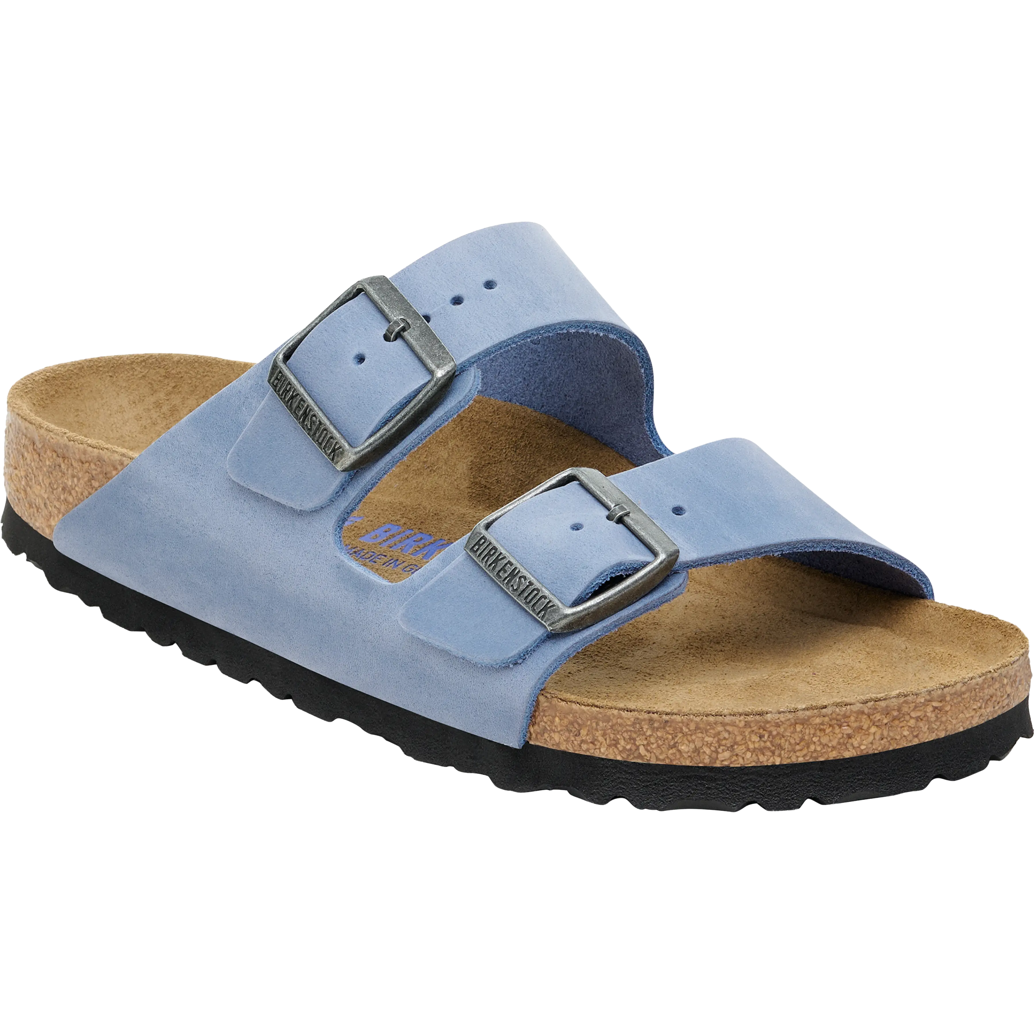 Birkenstock Arizona Soft Footbed Oiled Leather Narrow - Elemental Blue - 42 - Sandaler