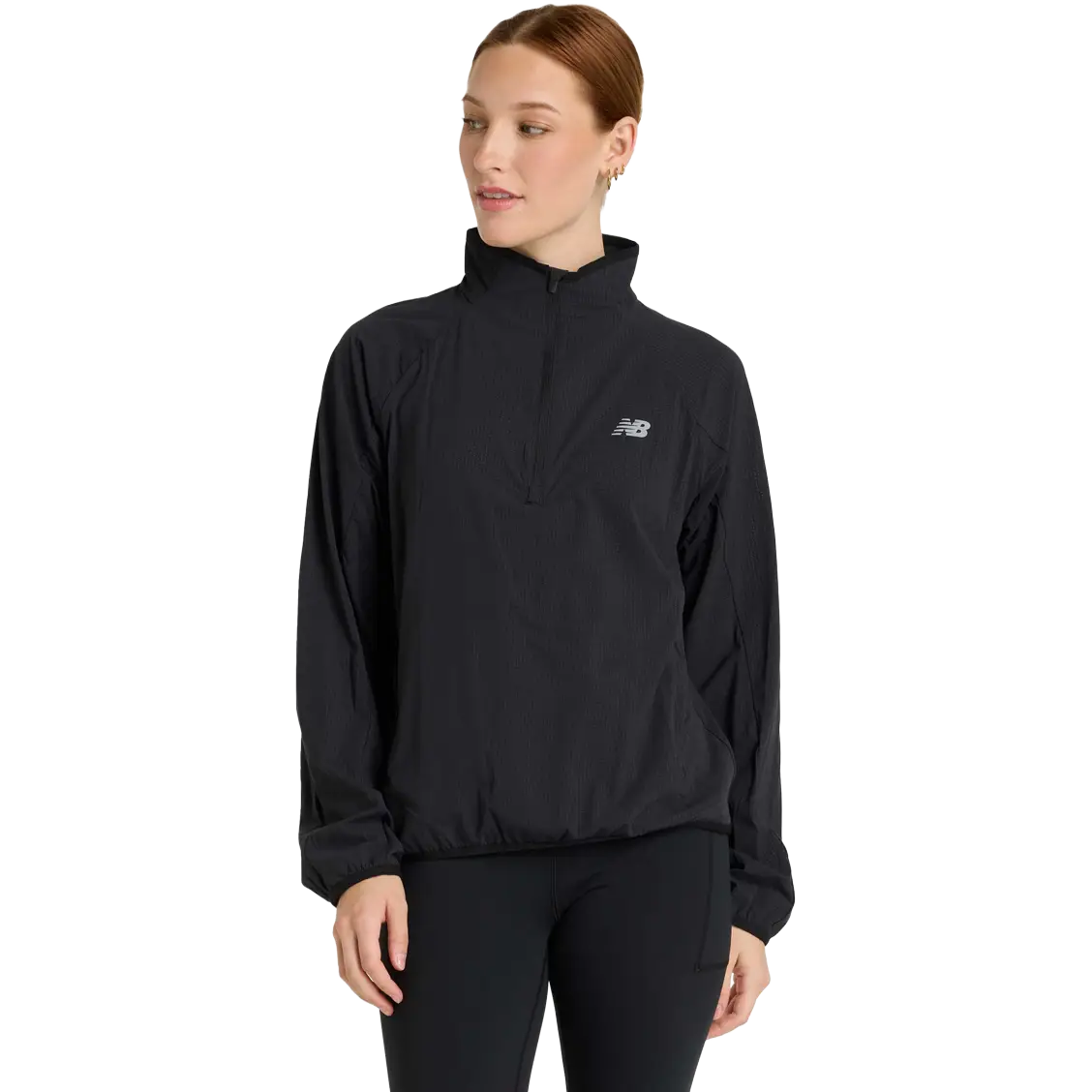 New Balance Ultra Light Half Zip Women - Black - L - Løbetrøjer