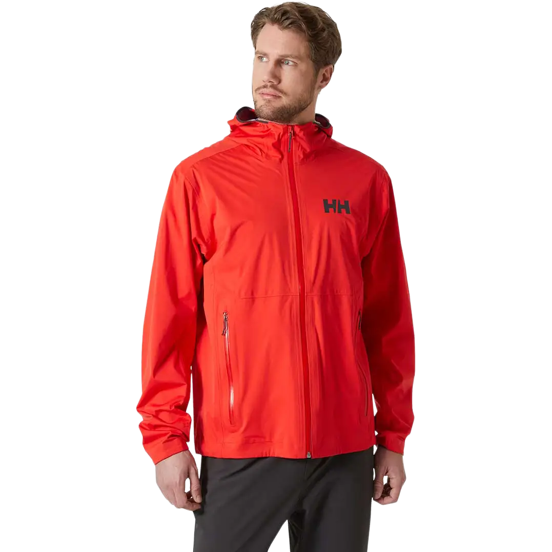 Helly Hansen Momentum 3L Stretch Jacket Men - Alert Red - M - Regnjakker